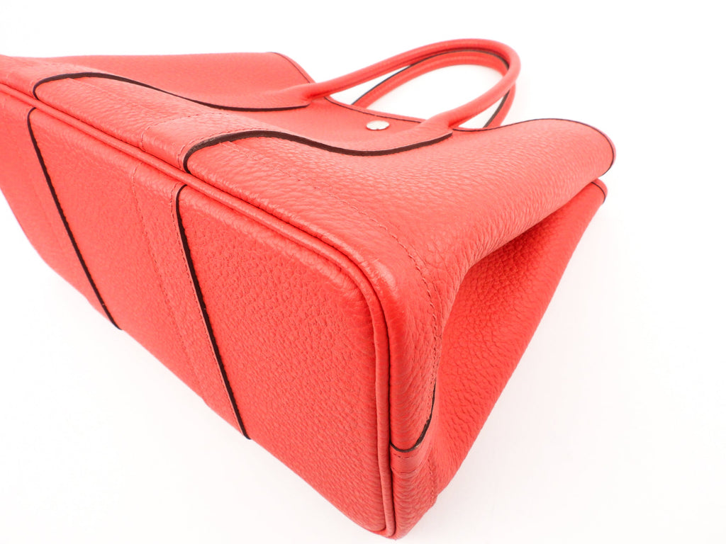 Hermes Garden Party Small TPM 30 in Bougainvillea Pink Negonda Leather Tote SHW
