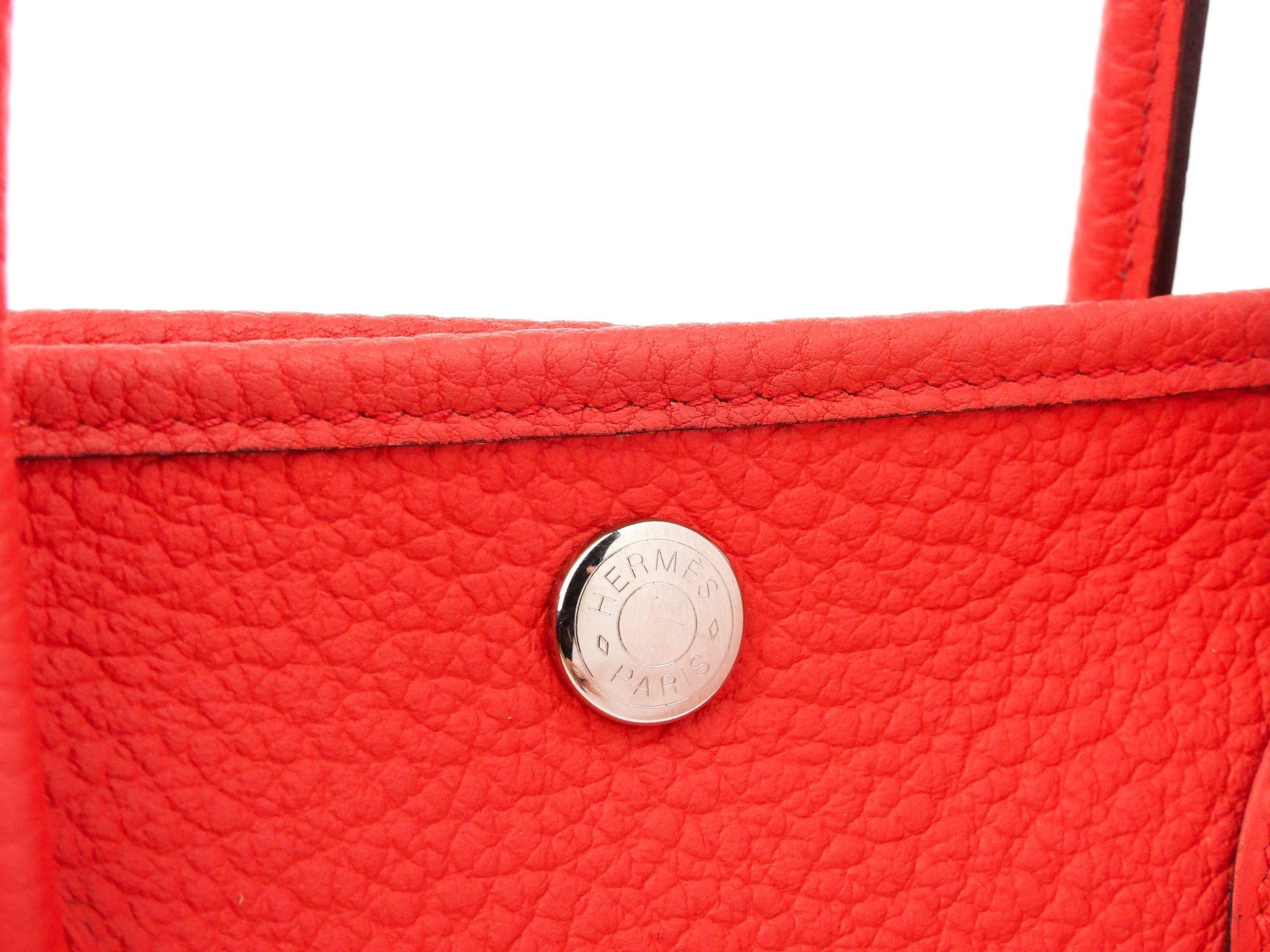 Hermes Garden Party Small TPM 30 in Bougainvillea Pink Negonda Leather Tote SHW