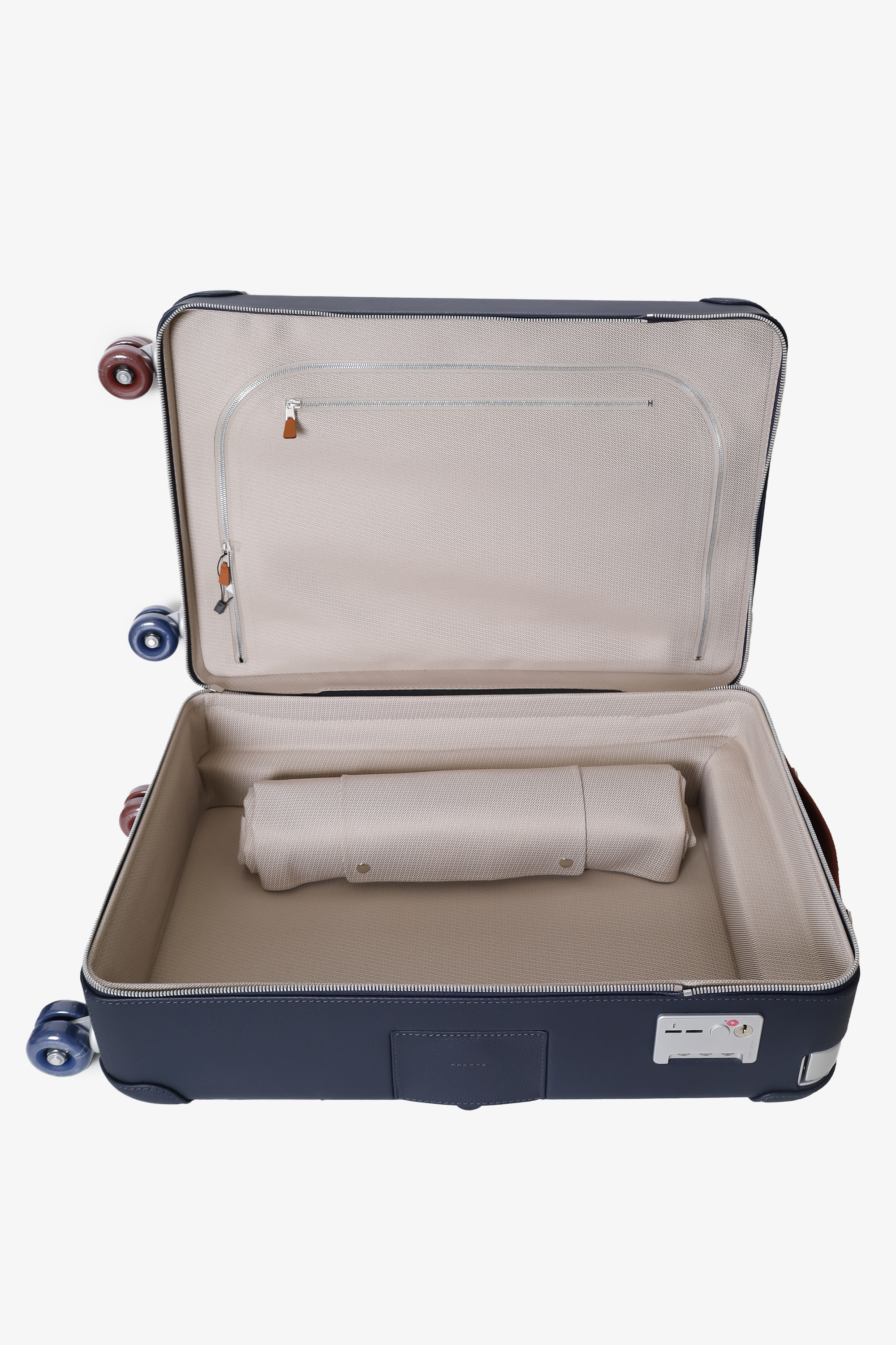 Hermès Indigo Taurillon Regate Leather and Canvas RMS Rolling Mobility Suitcase