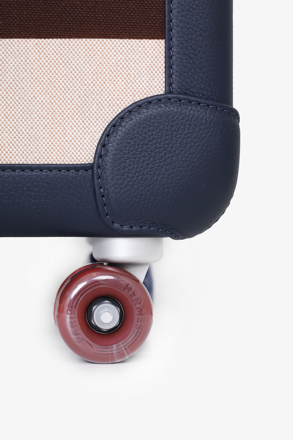 Hermès Indigo Taurillon Regate Leather and Canvas RMS Rolling Mobility Suitcase