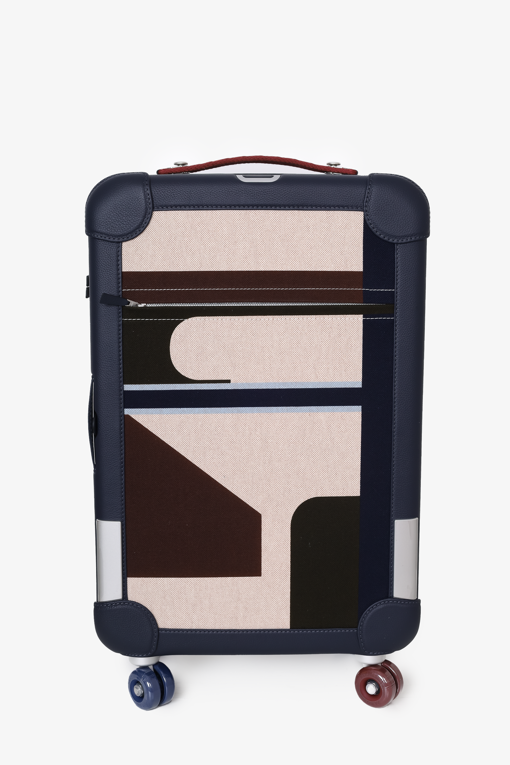Hermès Indigo Taurillon Regate Leather and Canvas RMS Rolling Mobility Suitcase
