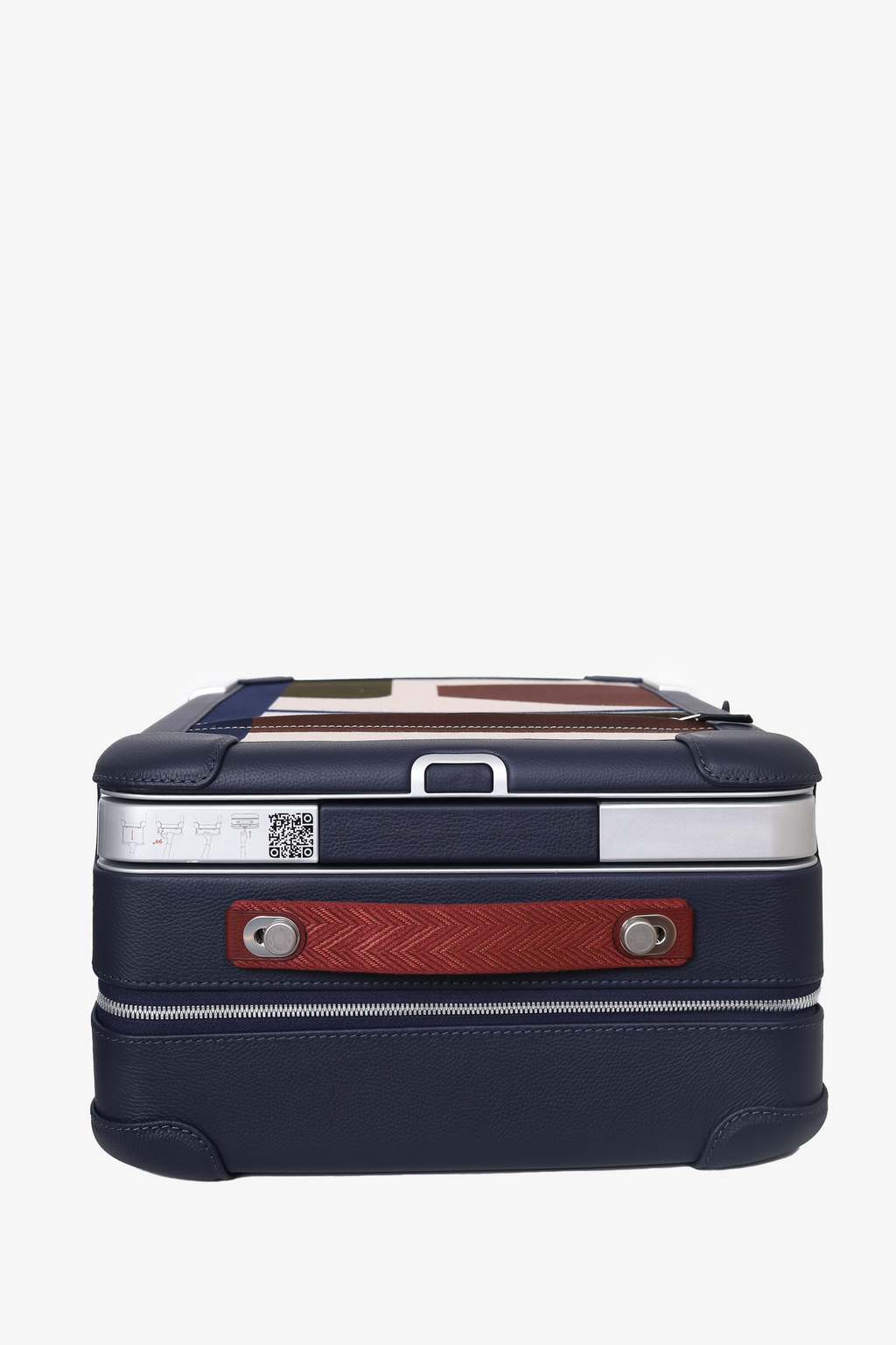 Hermès Indigo Taurillon Regate Leather and Canvas RMS Rolling Mobility Suitcase