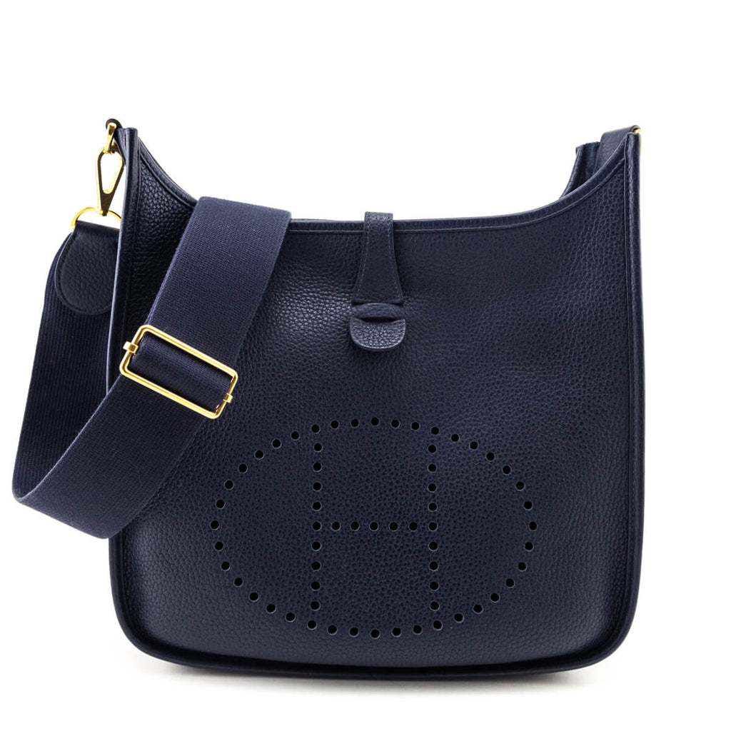 Hermes Midnight Blue Clemence Evelyne III PM 29