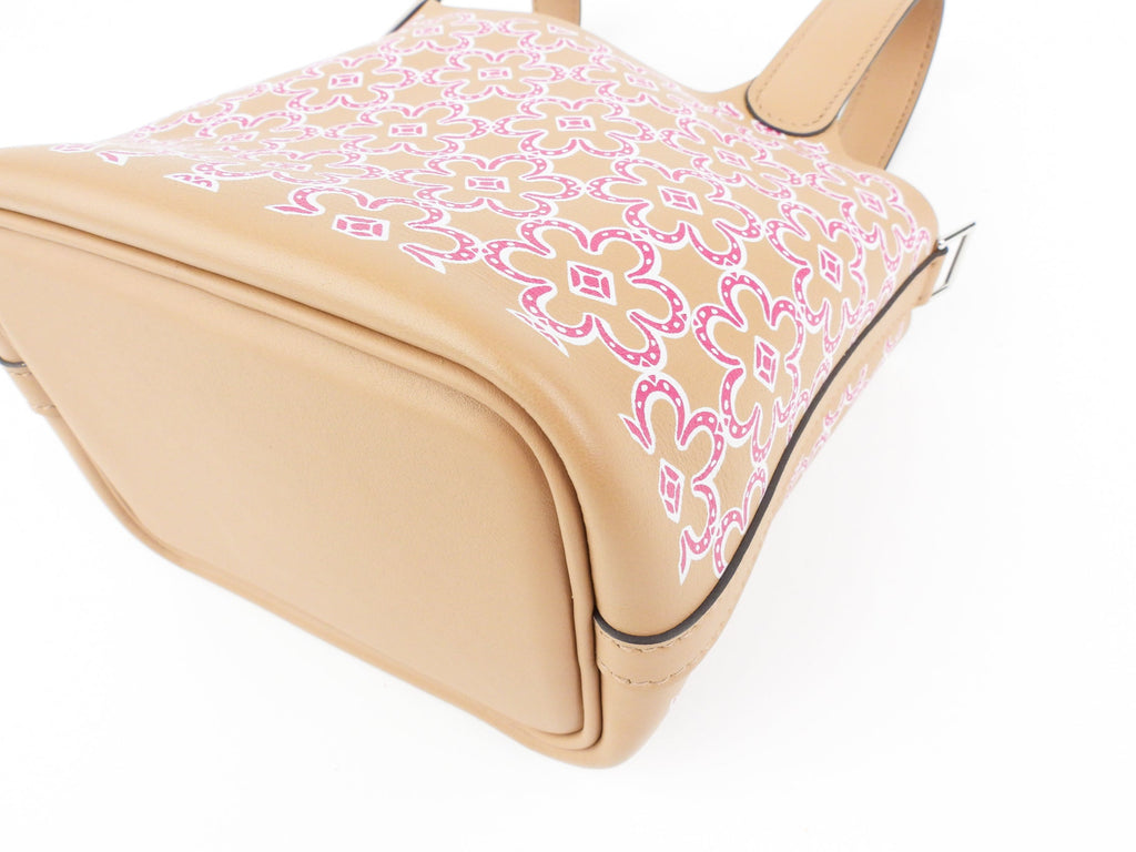 Hermes 2022 Limited Edition Chai Swift Lucky Daisy Micro Picotin Lock 14 PHW