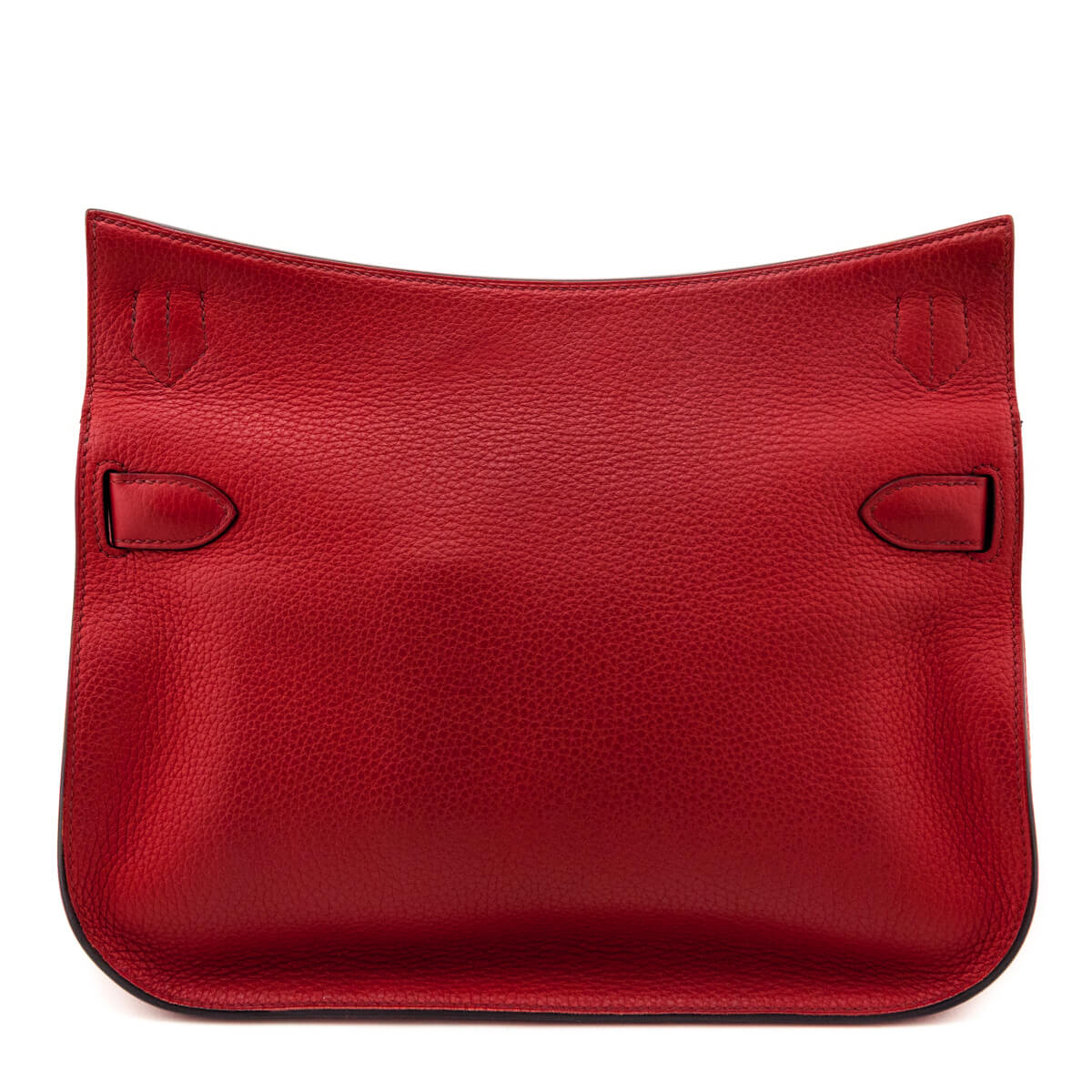 Hermes Rouge H & Rouge Casaque Taurillon Clemence Bi-Color Jypsiere 28