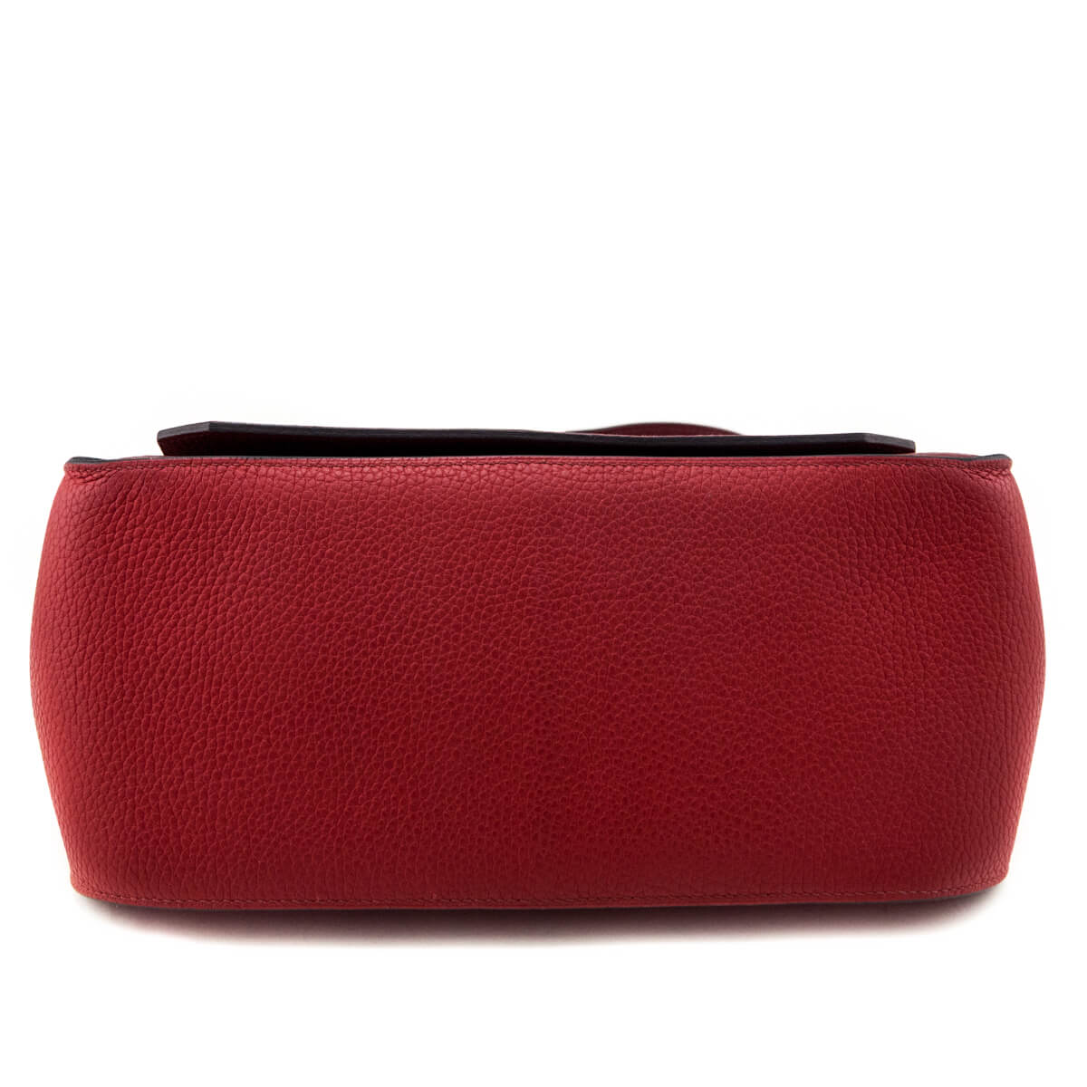 Hermes Rouge H & Rouge Casaque Taurillon Clemence Bi-Color Jypsiere 28