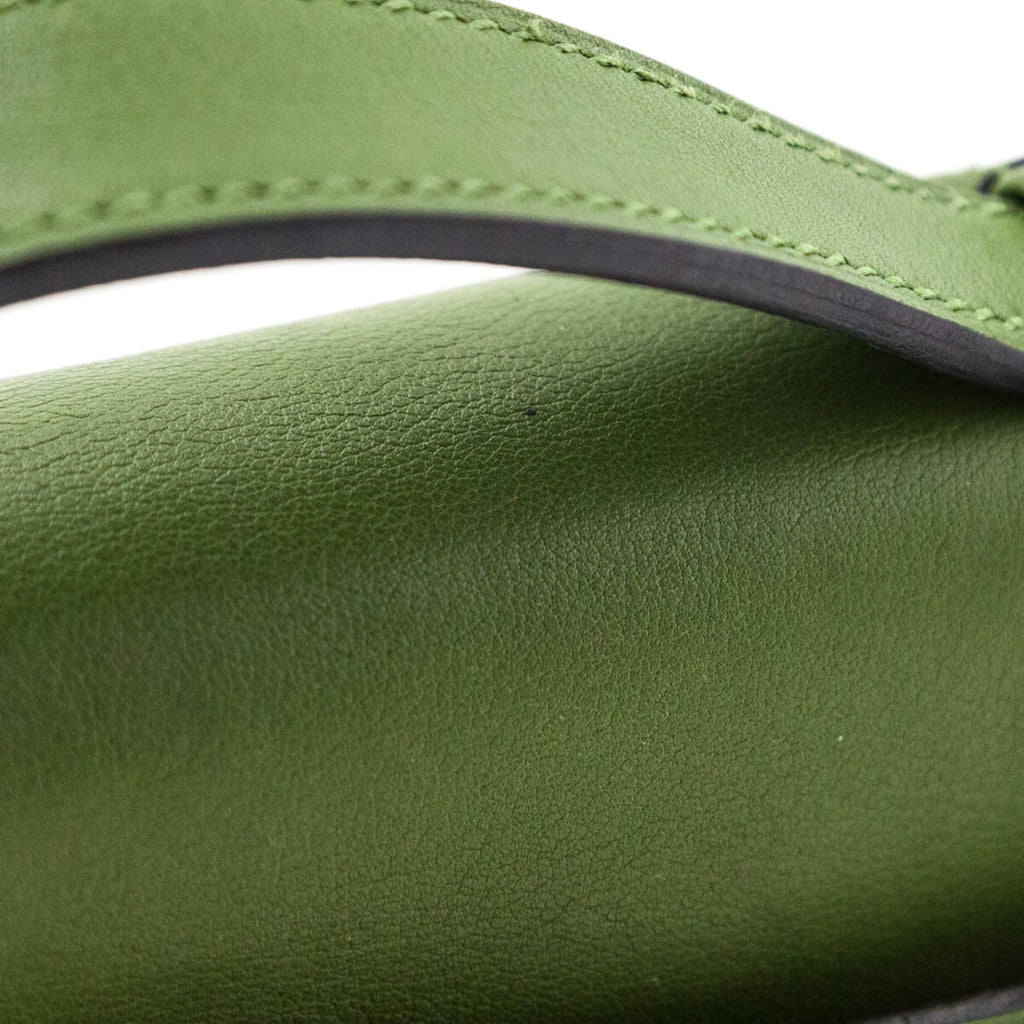 Hermes Vert Pelouse Swift Kelly Pochette