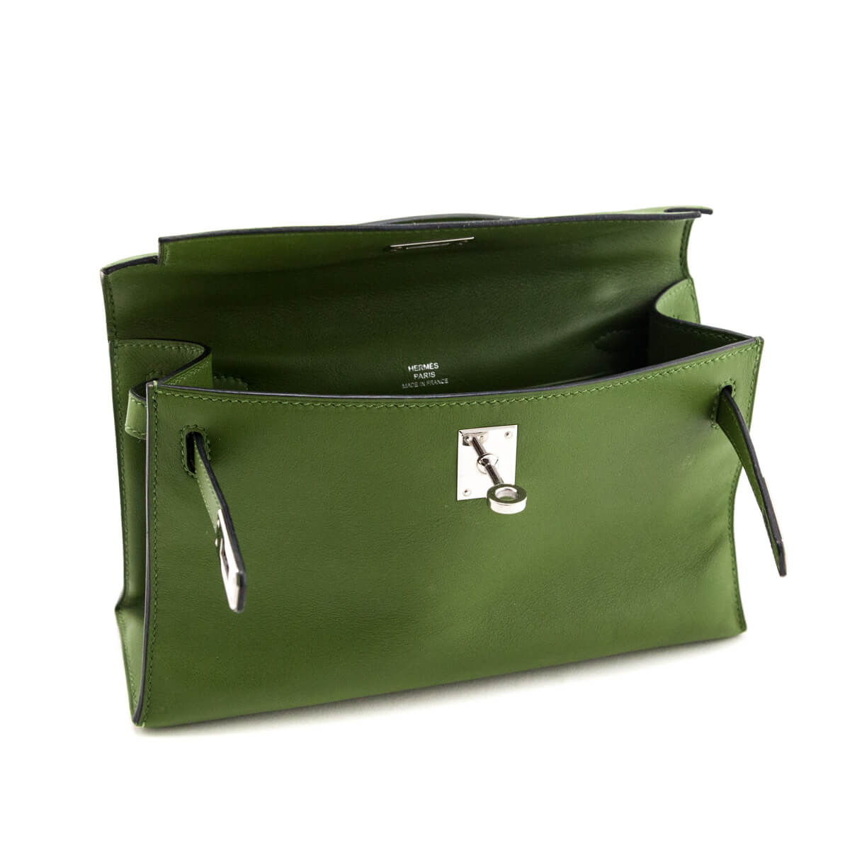 Hermes Vert Pelouse Swift Kelly Pochette