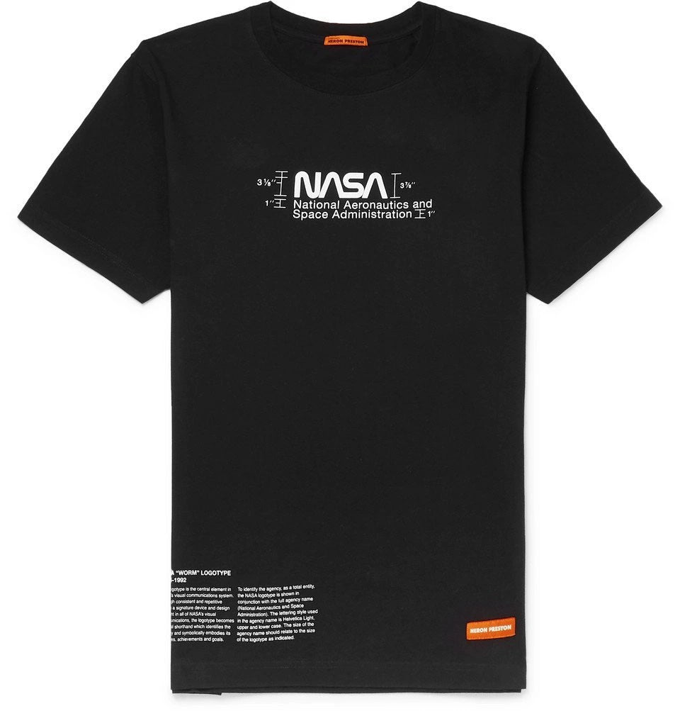 HERON PRESTON NASA LOGO PRINT T-SHIRT