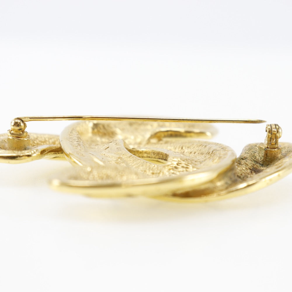 Chanel Coco Mark Brooch Gold Plated