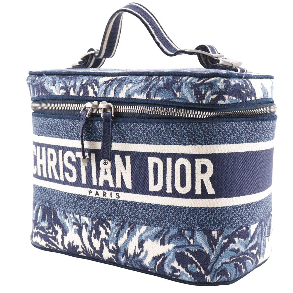 Dior Travel Vanity Embroidery Canvas Handbag