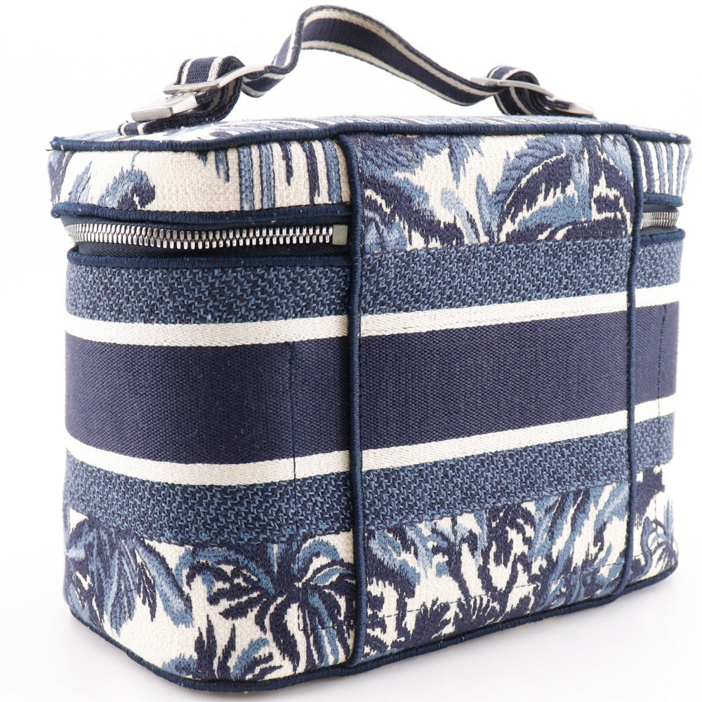 Dior Travel Vanity Embroidery Canvas Handbag