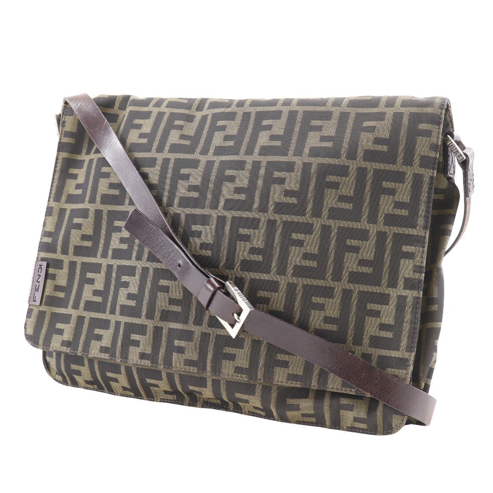 Fendi Zucca Nylon Canvas Shoulder Bag