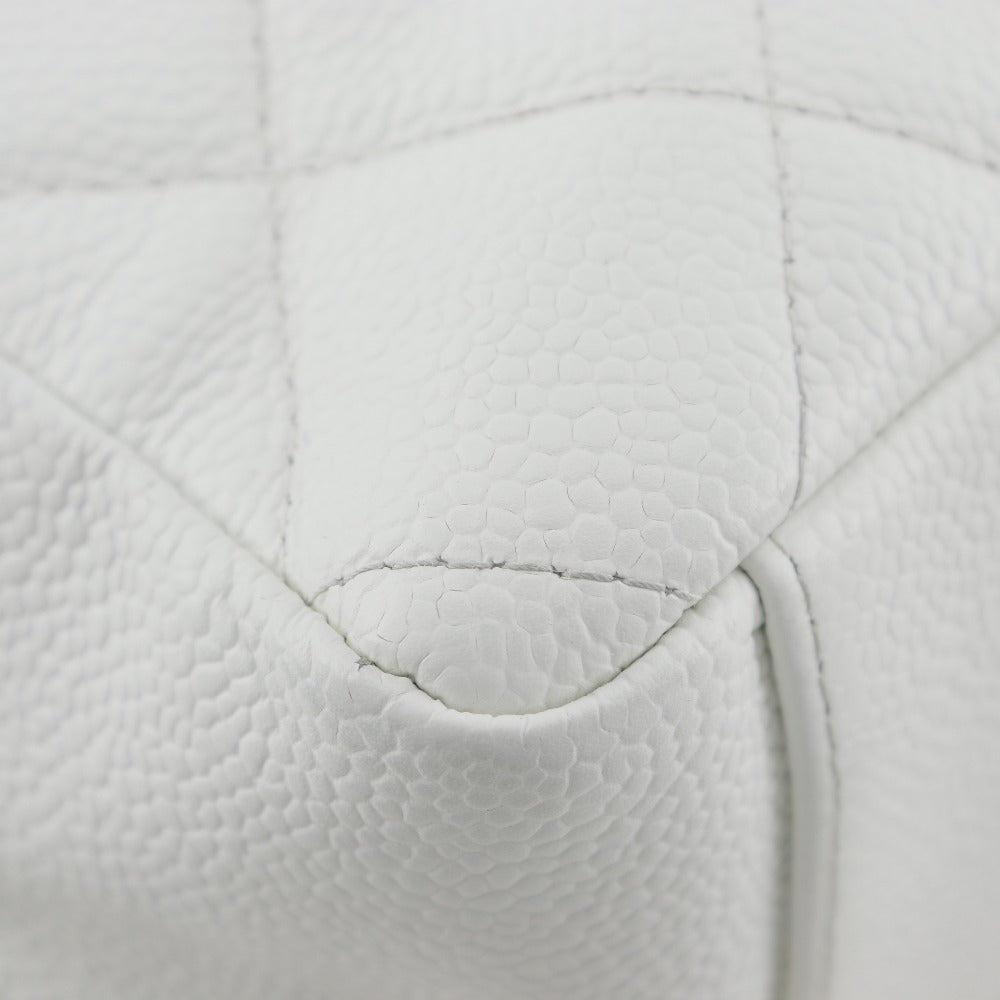 Chanel Caviar Skin Chain Tote Shoulder Bag