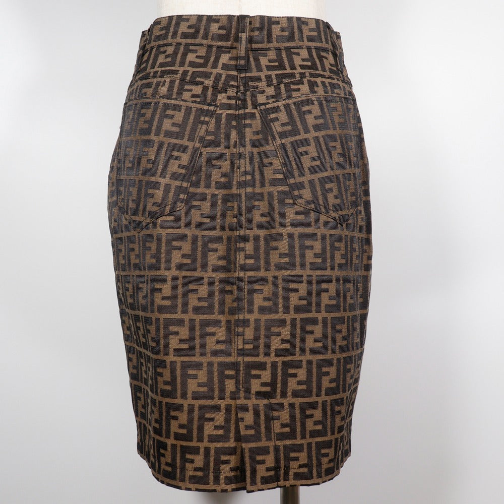 Fendi Zucca Polyester Cotton Skirt