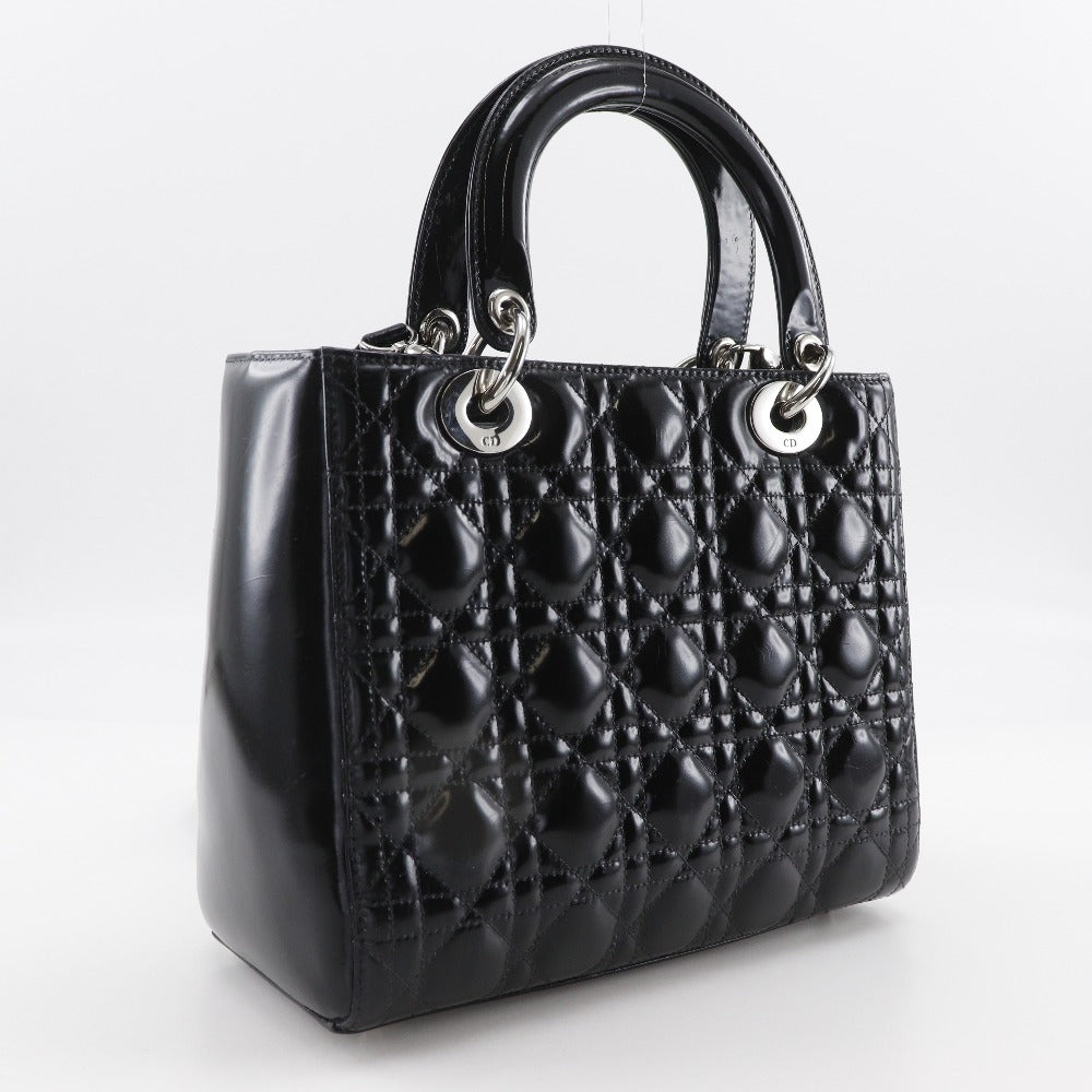 Dior Lady Dior Patent Leather 2way Bag