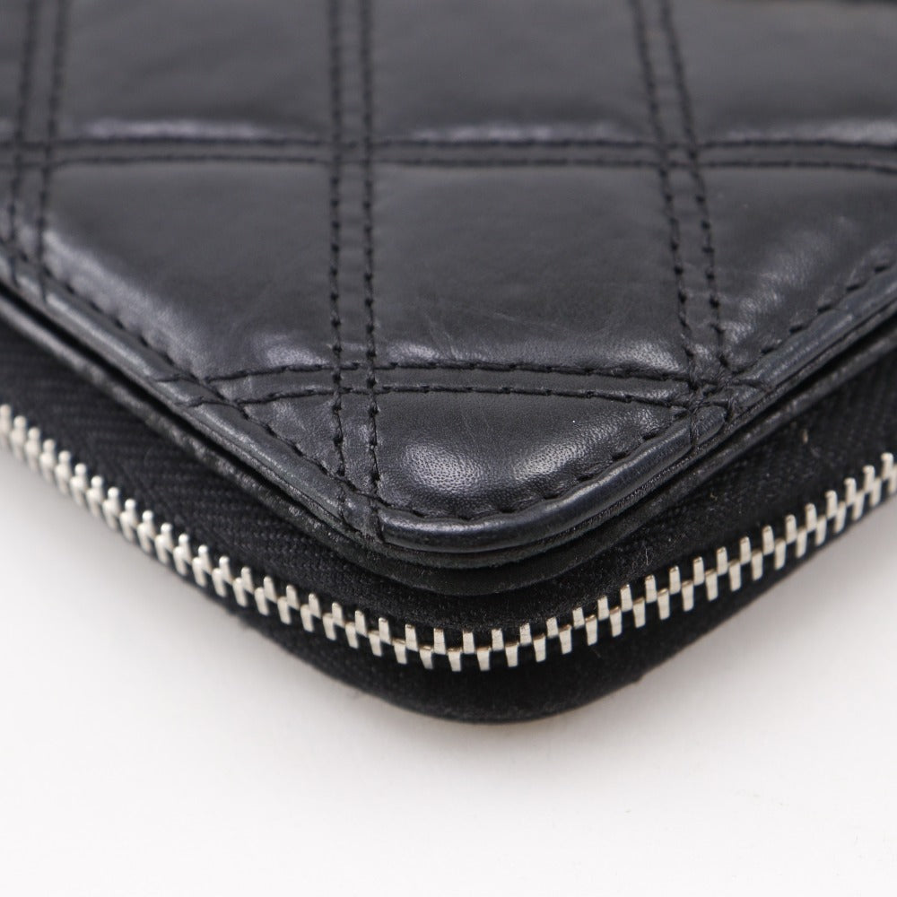 Chanel Paris New York Line Lambskin Long Wallet