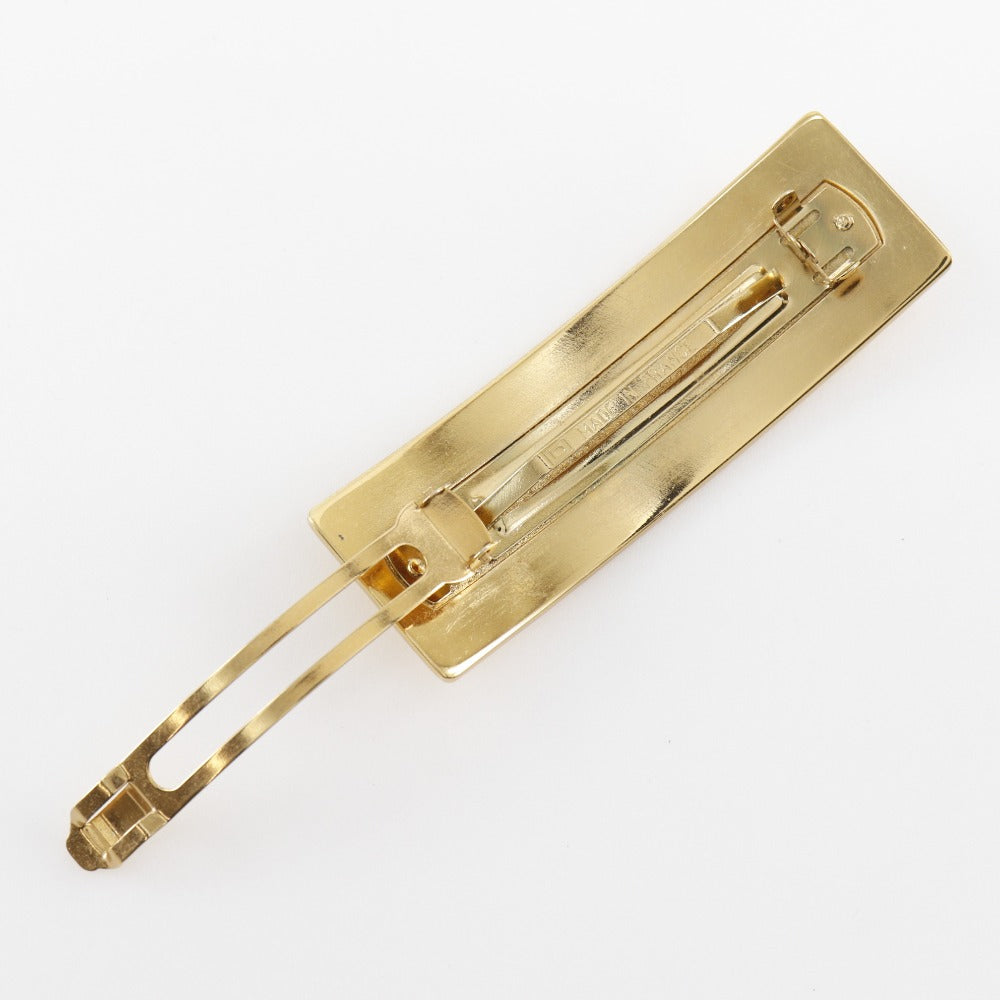 Chanel Logo Gold Plated Barrette