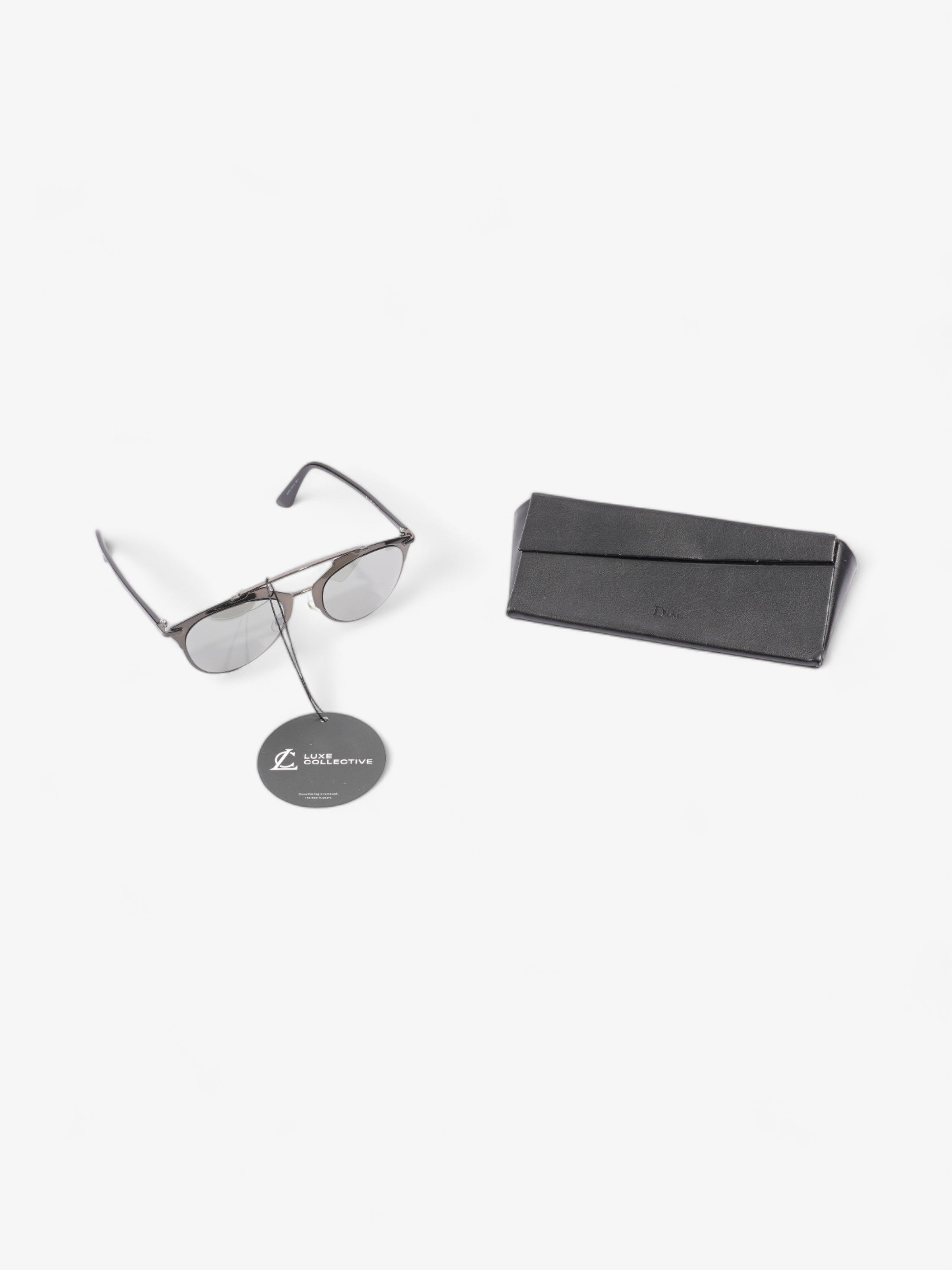 Christian Dior Dior Reflected Sunglasses Metallic Grey Acetate 140mm