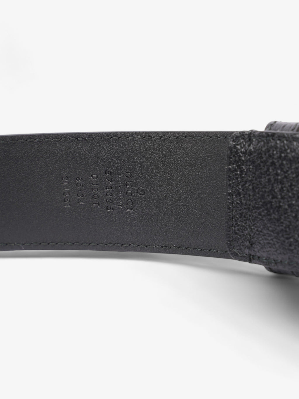 Gucci Buckle Belt Black Leather 85cm 34"