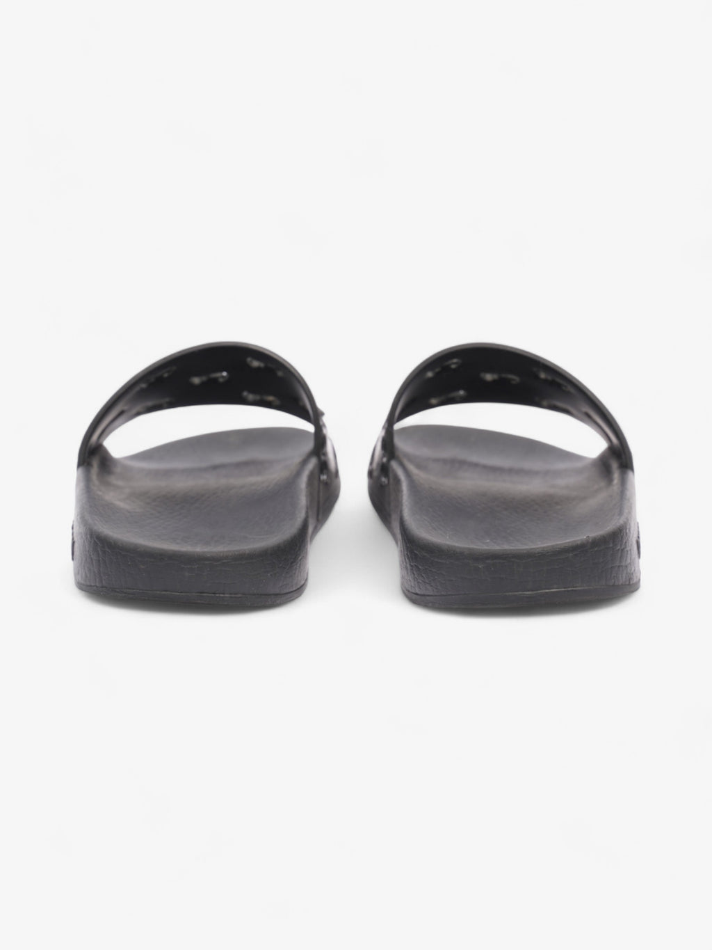 Gucci GG Slides Black Rubber EU 37 UK 4