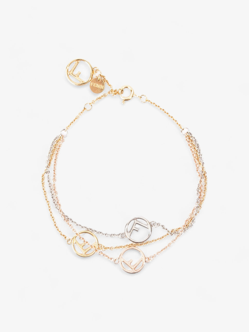 Fendi F is Fendi Bracelet Gold / Silver / Rose Gold Base Metal