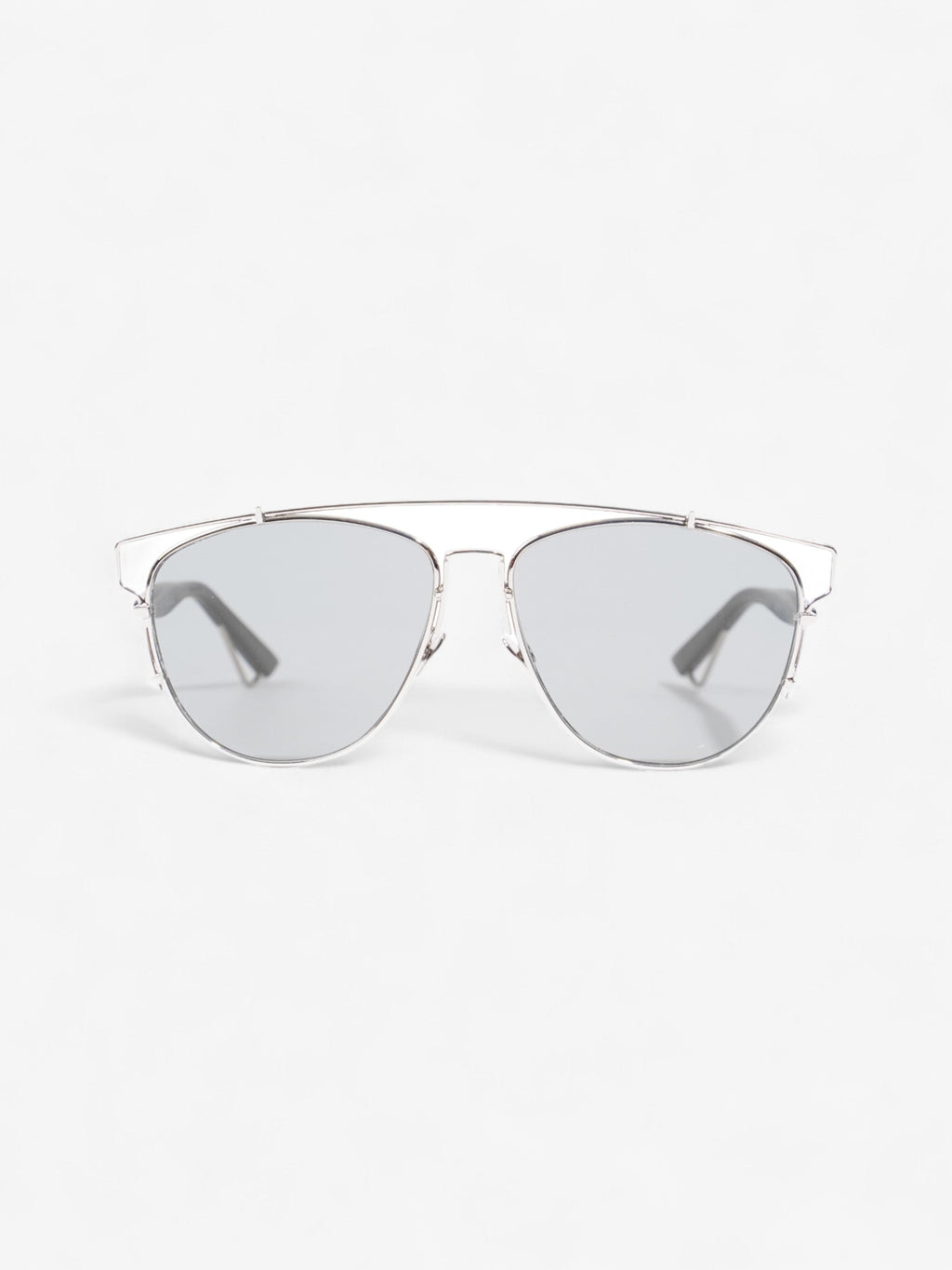 Christian Dior Technologic Sunglasses Silver / Black Acetate 145mm