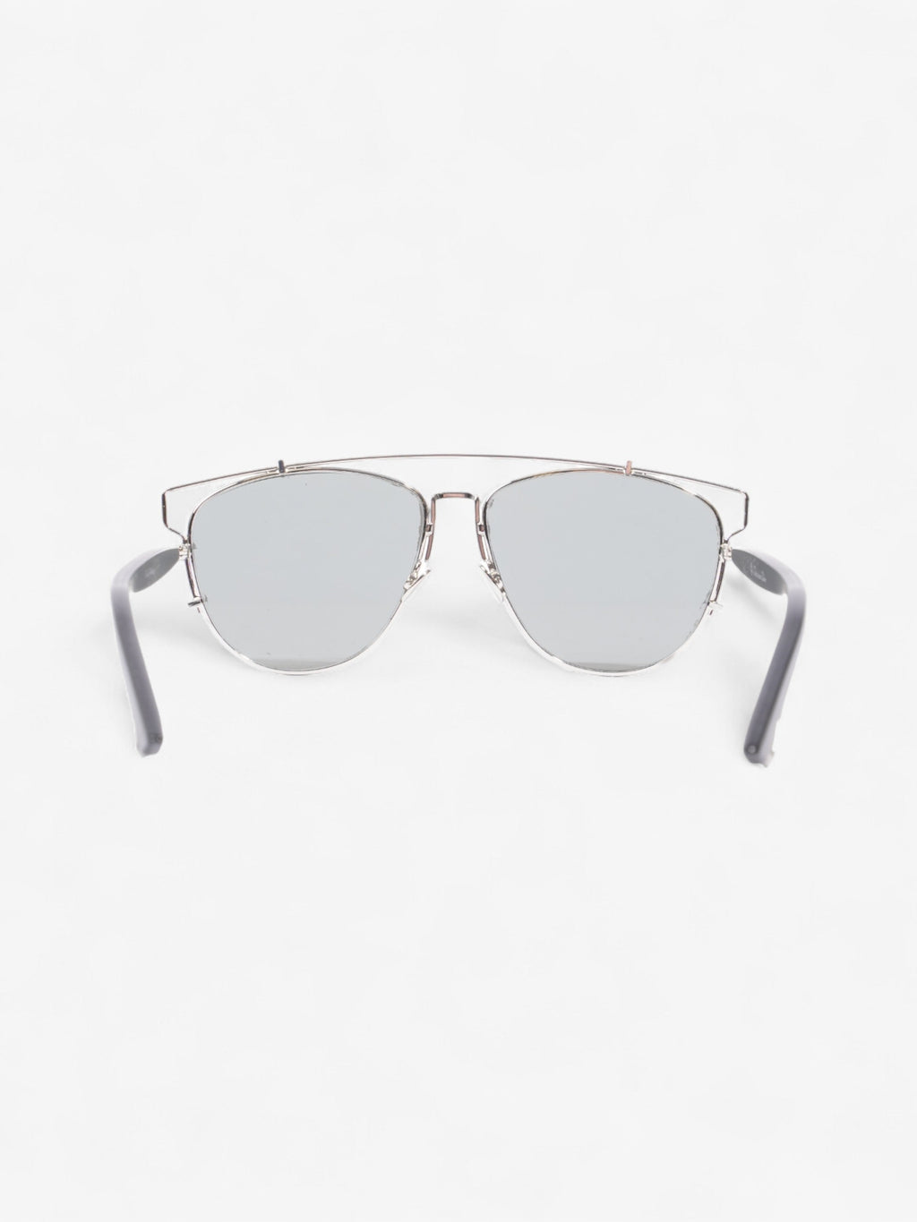 Christian Dior Technologic Sunglasses Silver / Black Acetate 145mm
