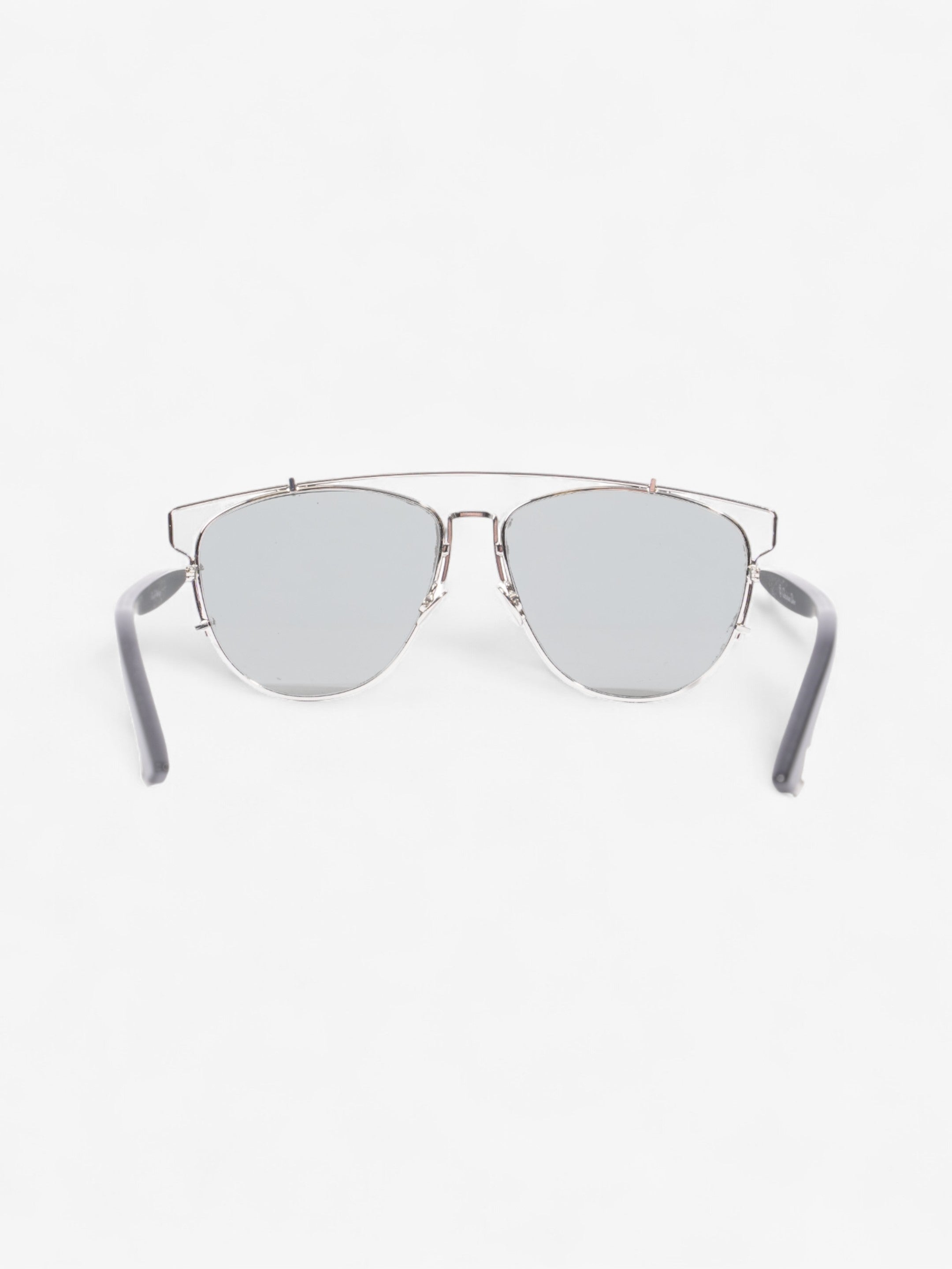 Christian Dior Technologic Sunglasses Silver / Black Acetate 145mm