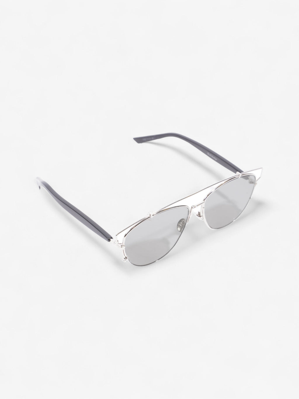 Christian Dior Technologic Sunglasses Silver / Black Acetate 145mm