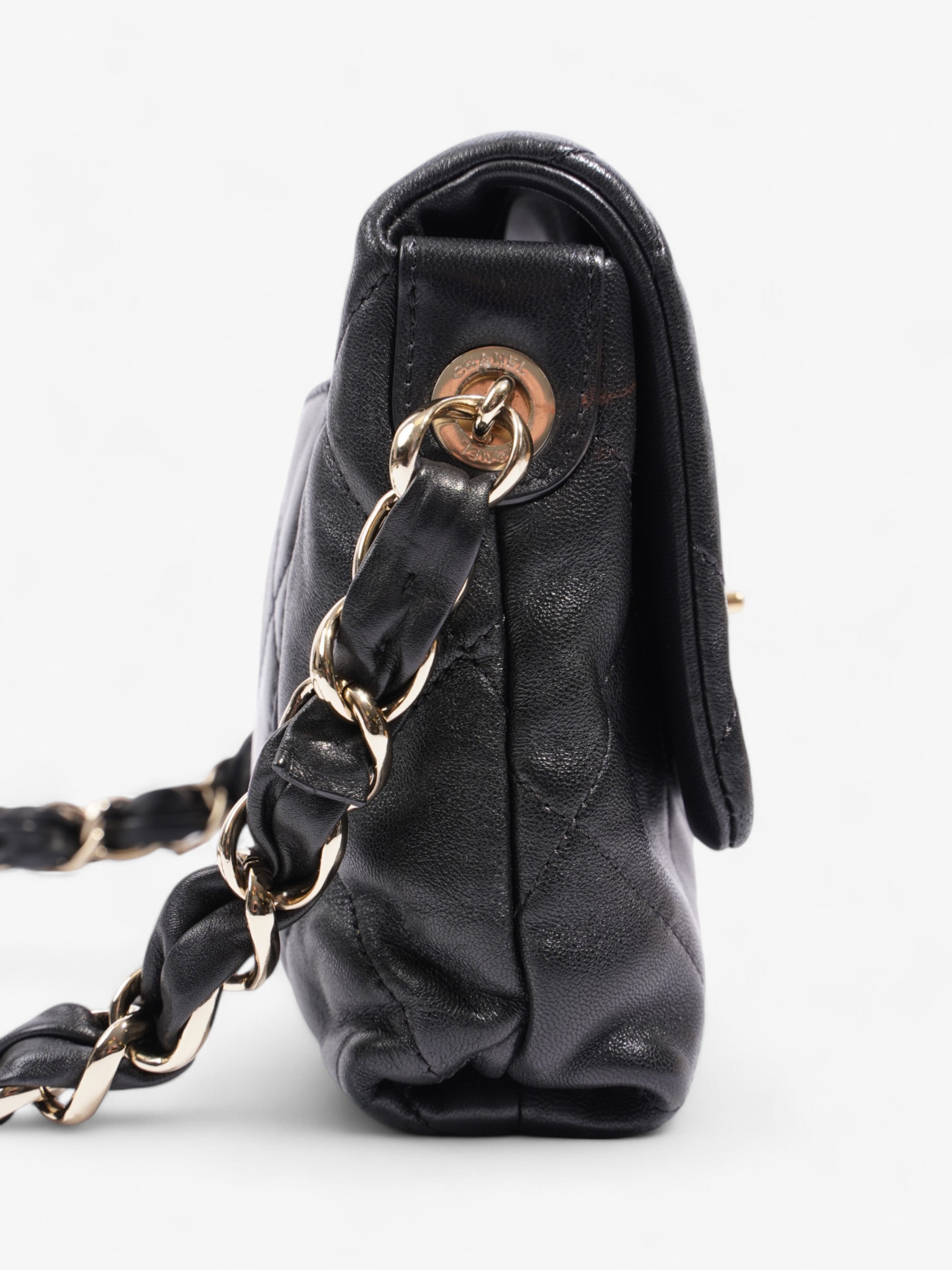 Chanel 19 Flap Black Lambskin Leather