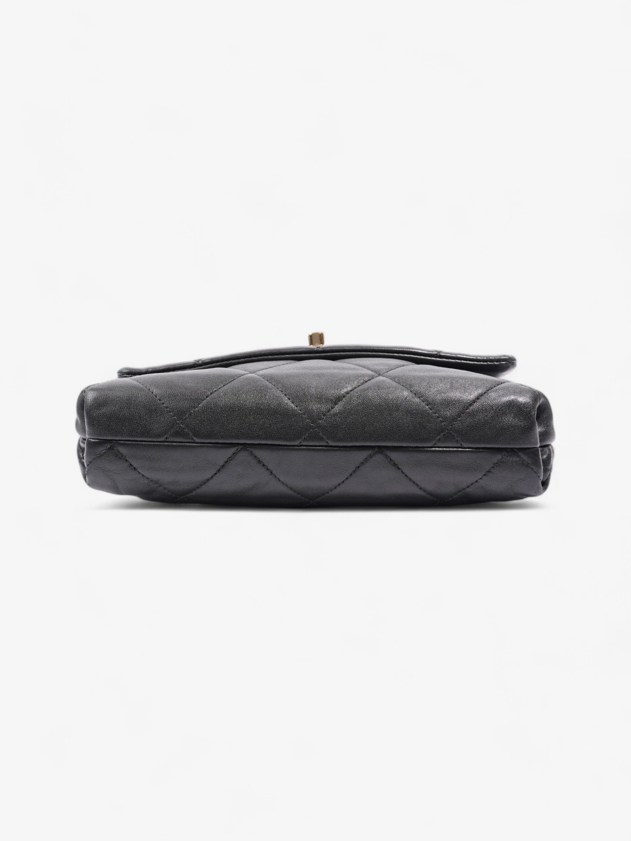 Chanel 19 Flap Black Lambskin Leather