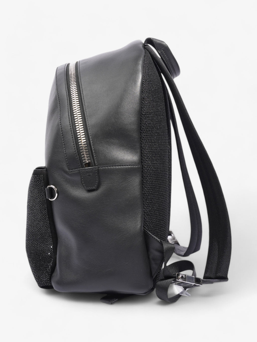 Fendi Carlito Karl Lagerfeld Backpack Black Leather