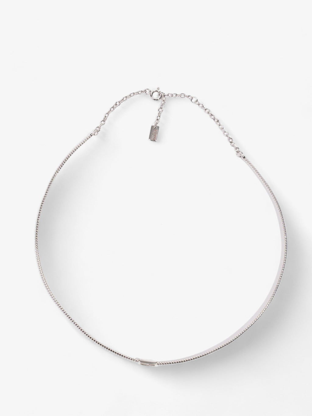 Fendi Small FF Choker Silver Base Metal