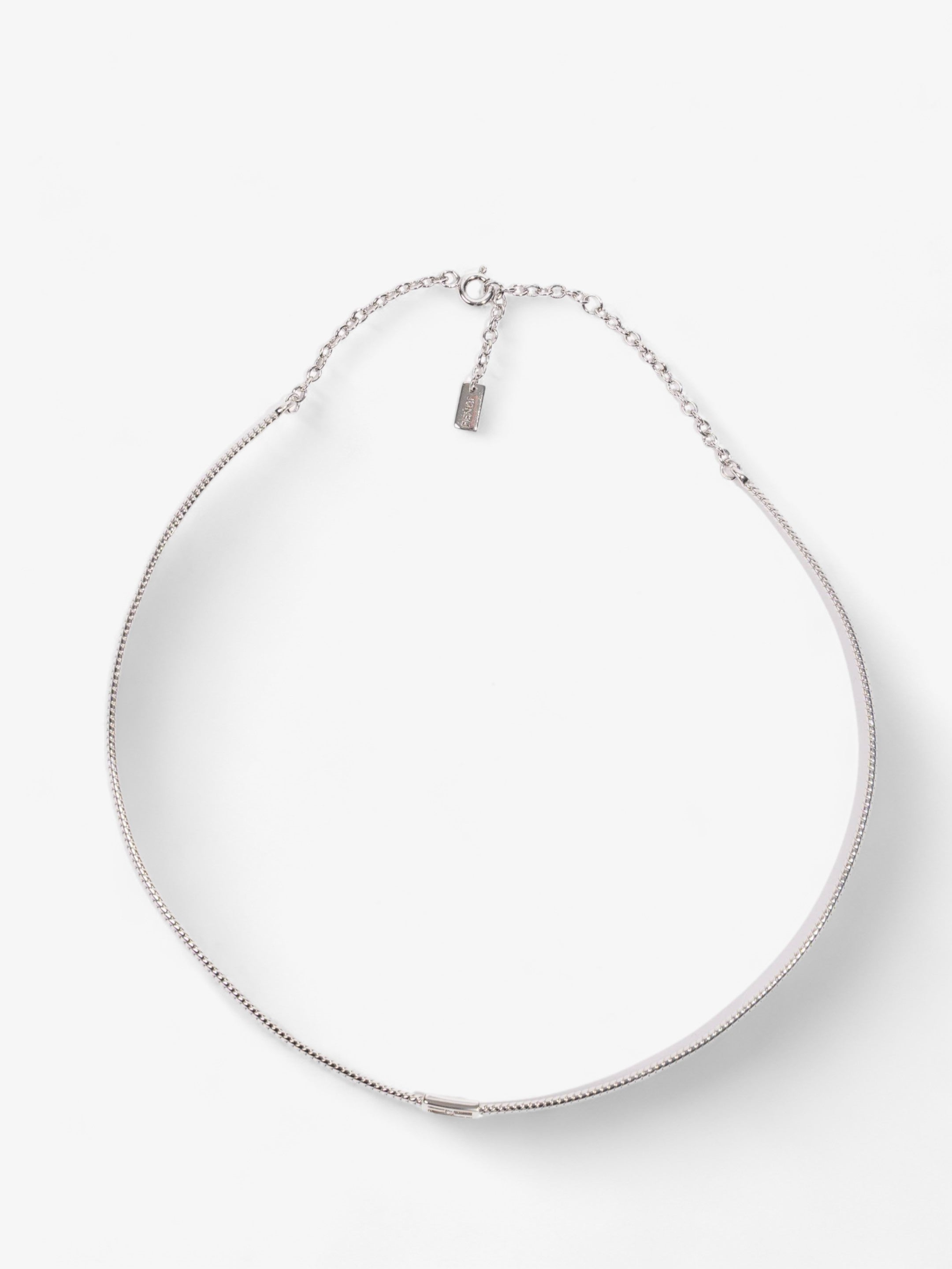 Fendi Small FF Choker Silver Base Metal