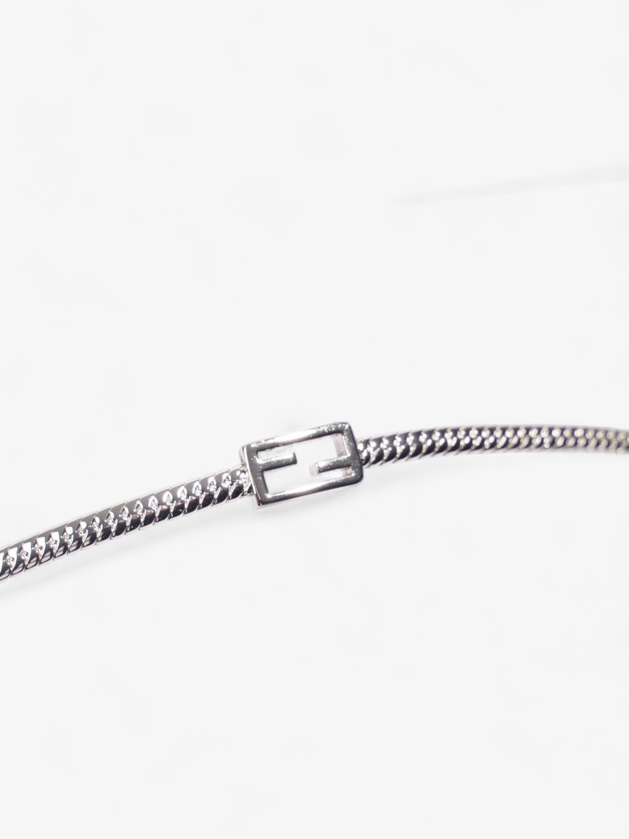 Fendi Small FF Choker Silver Base Metal