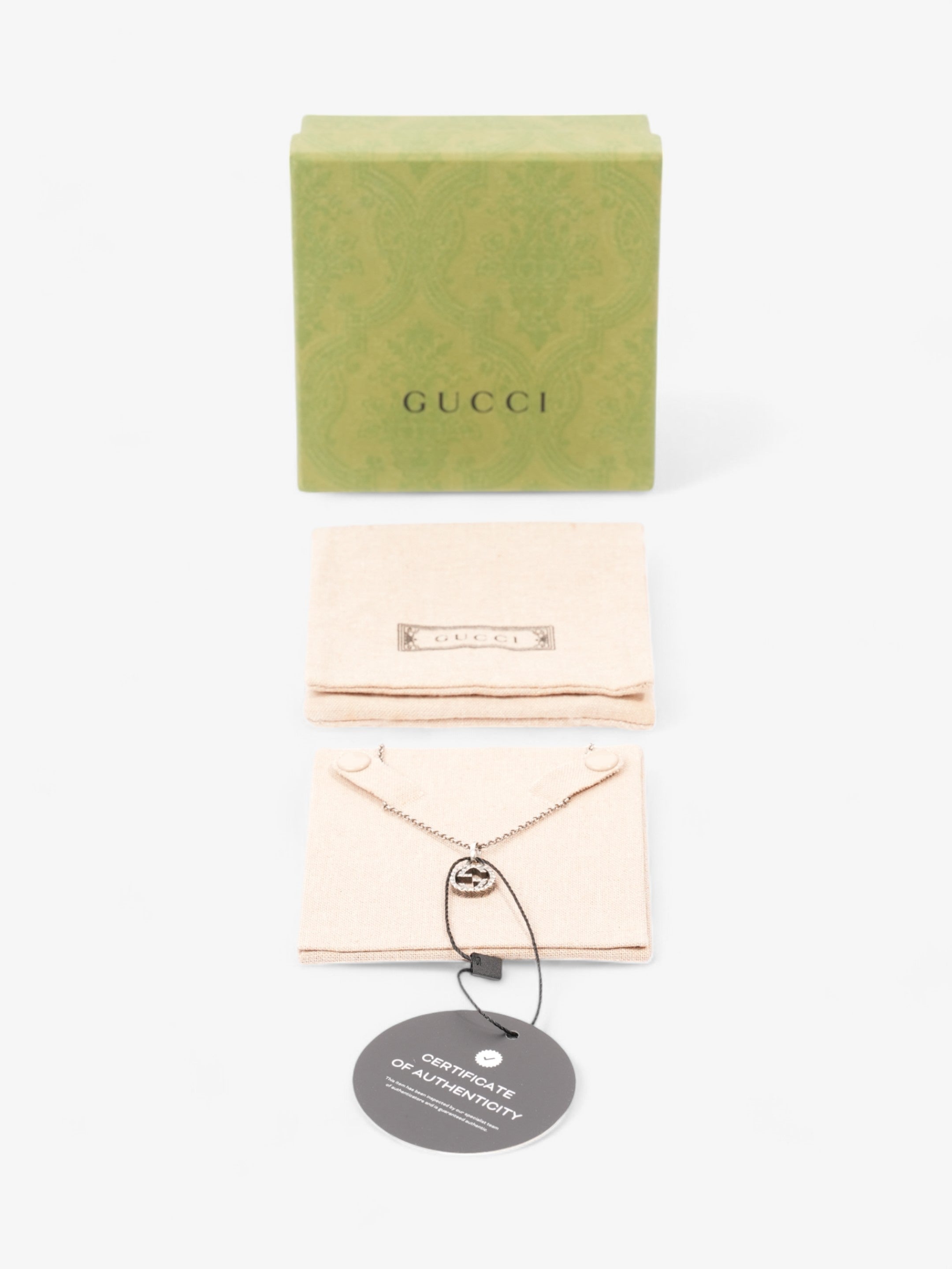 Gucci Interlocking G Necklace Silver Silver Sterling