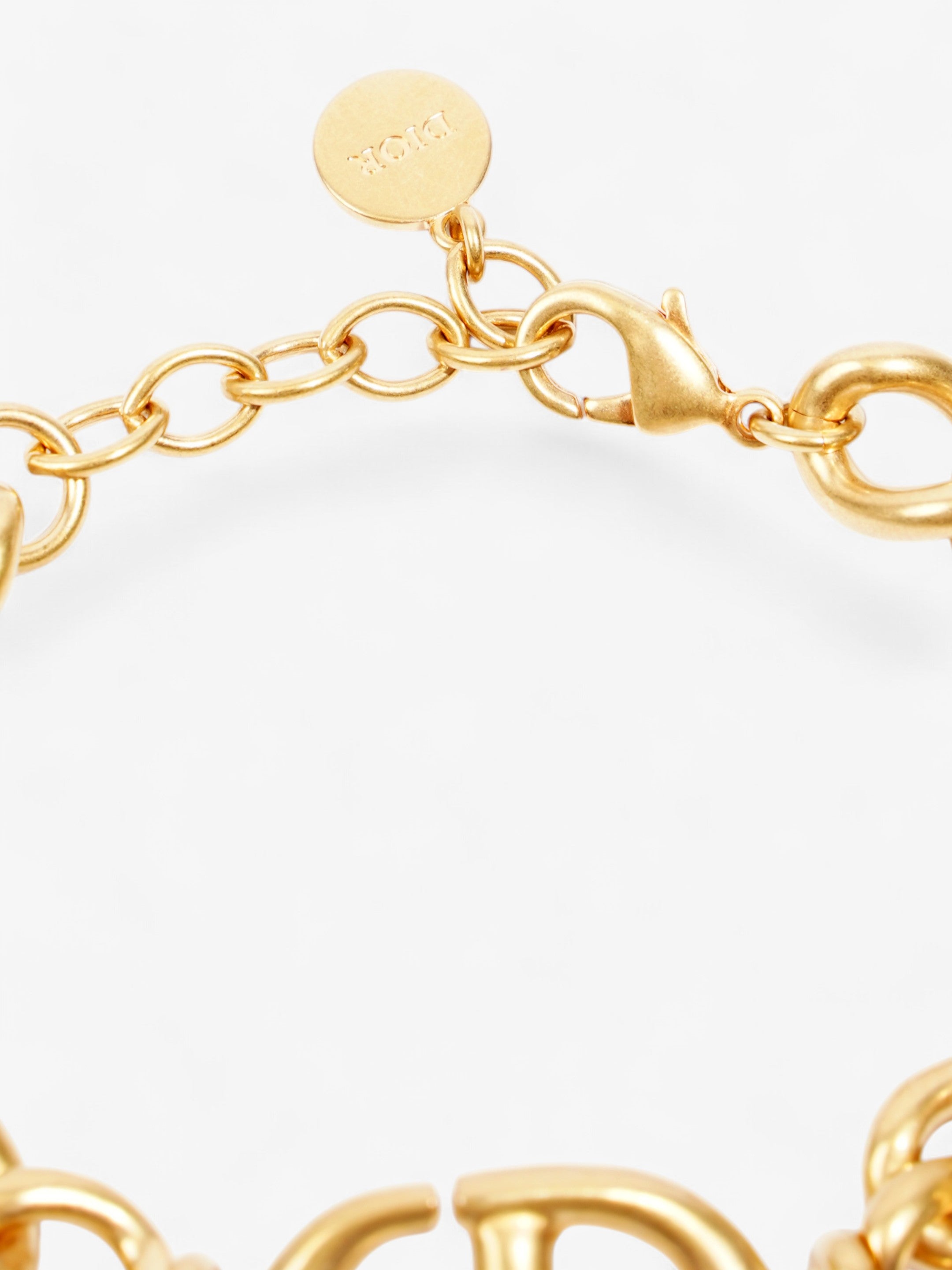 Christian Dior CD Bracelet Gold Base Metal 21cm