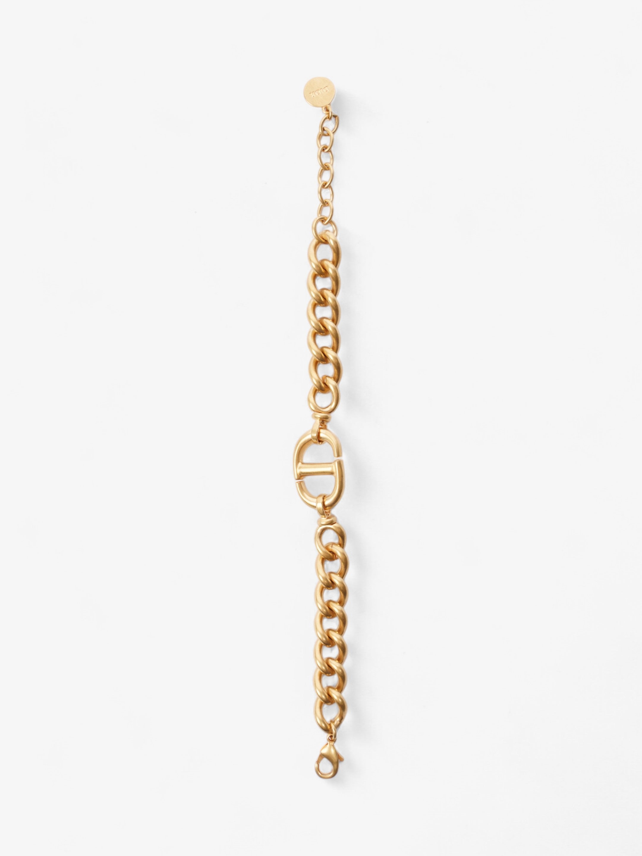 Christian Dior CD Bracelet Gold Base Metal 21cm