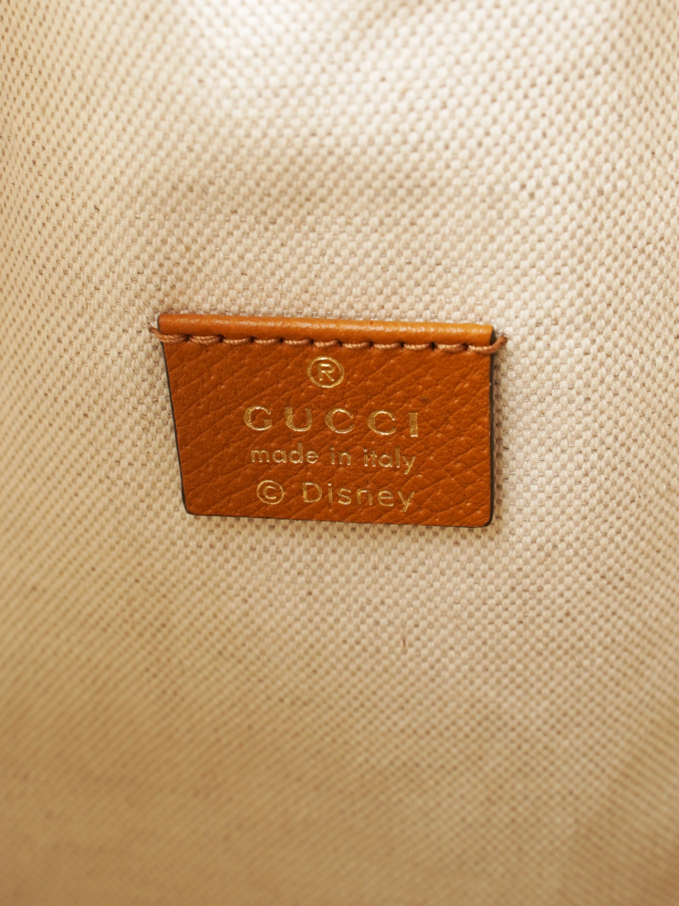 Gucci x Disney Bucket Bag GG Supreme / Tan Canvas