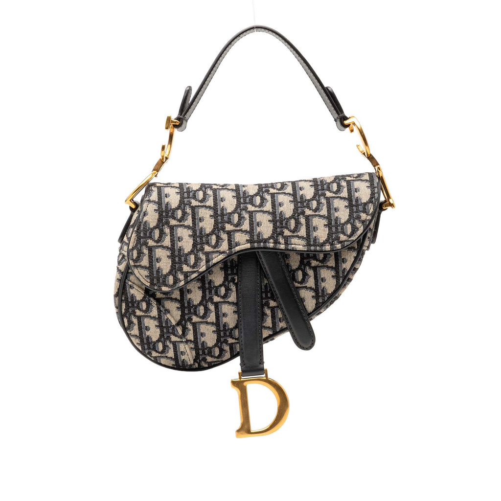 Saddle Handbag Oblique Canvas Mini