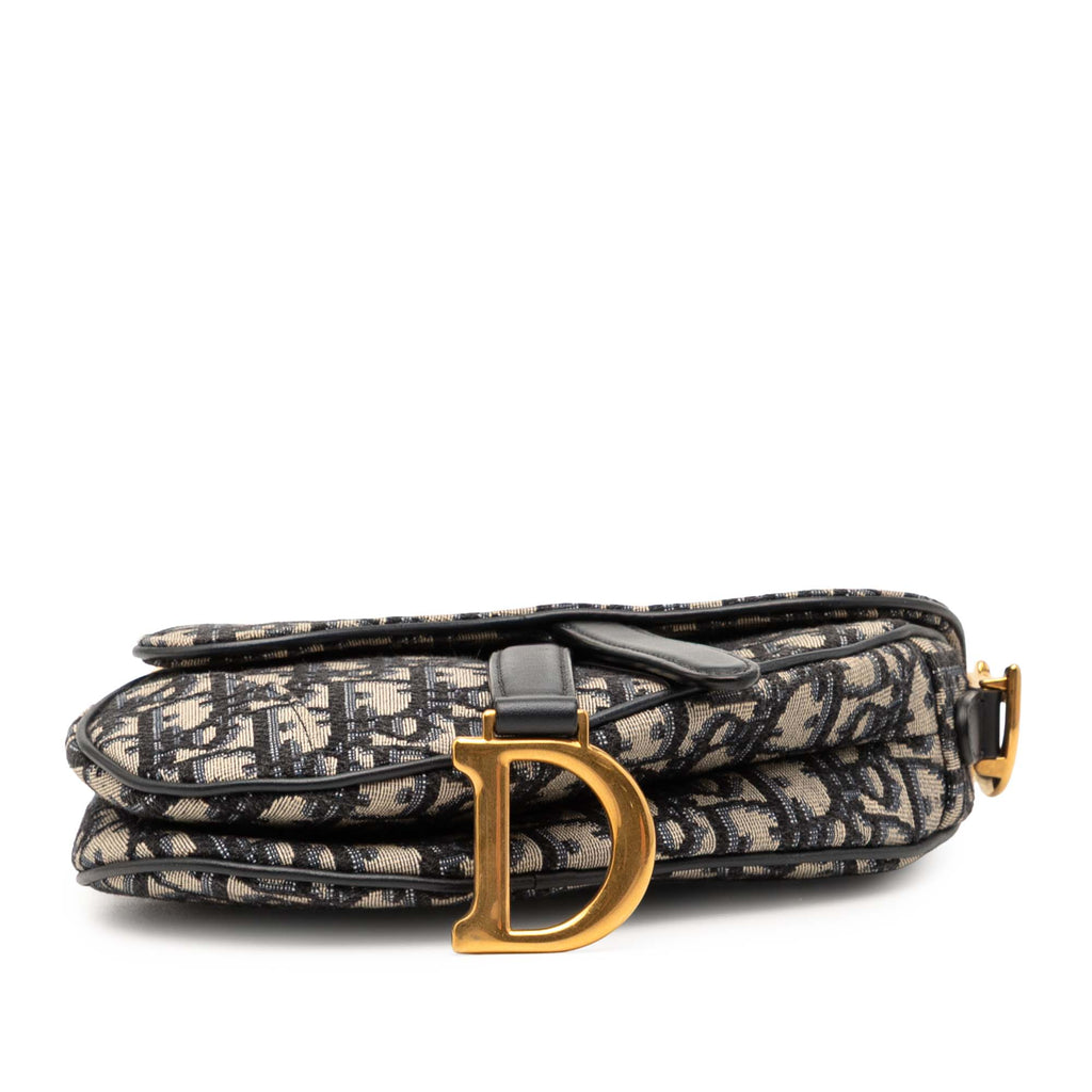 Saddle Handbag Oblique Canvas Mini