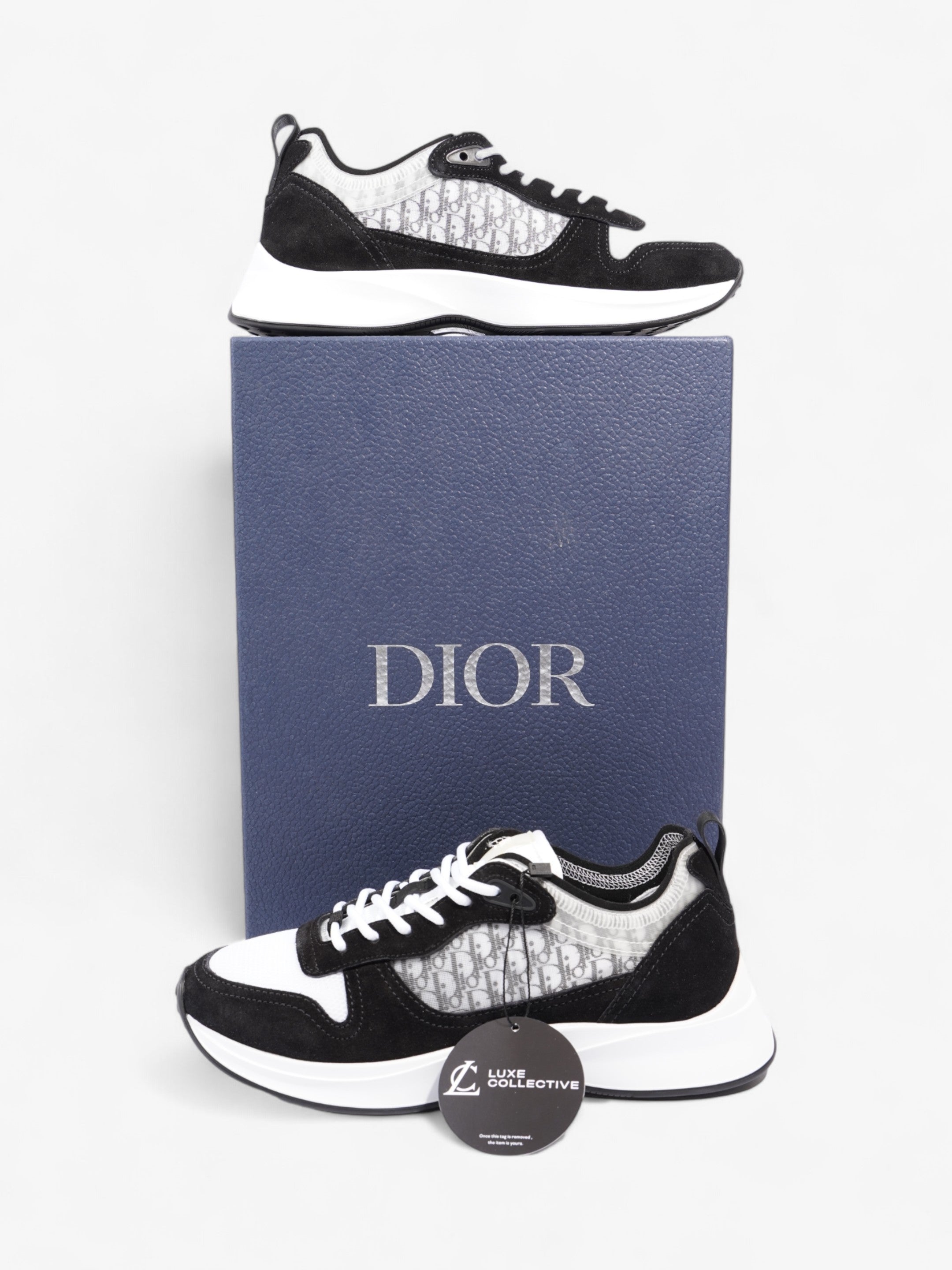 Christian Dior B25 Runner White / Black Mesh EU 39 UK 6