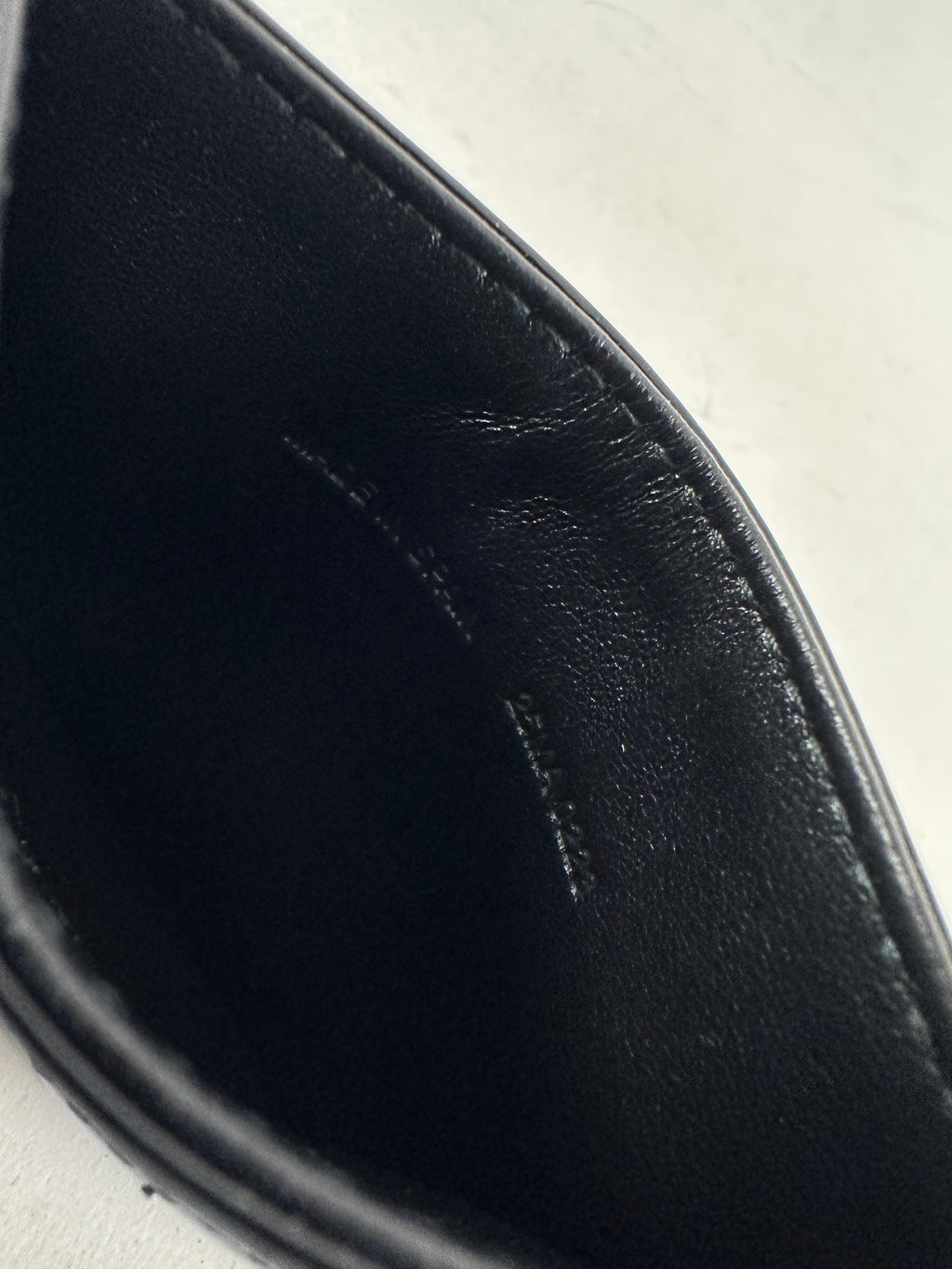 Christian Dior Black Patent Cannage  Holder