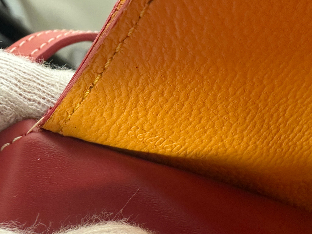Goyard Red Goyardine Varenne Wallet on Strap