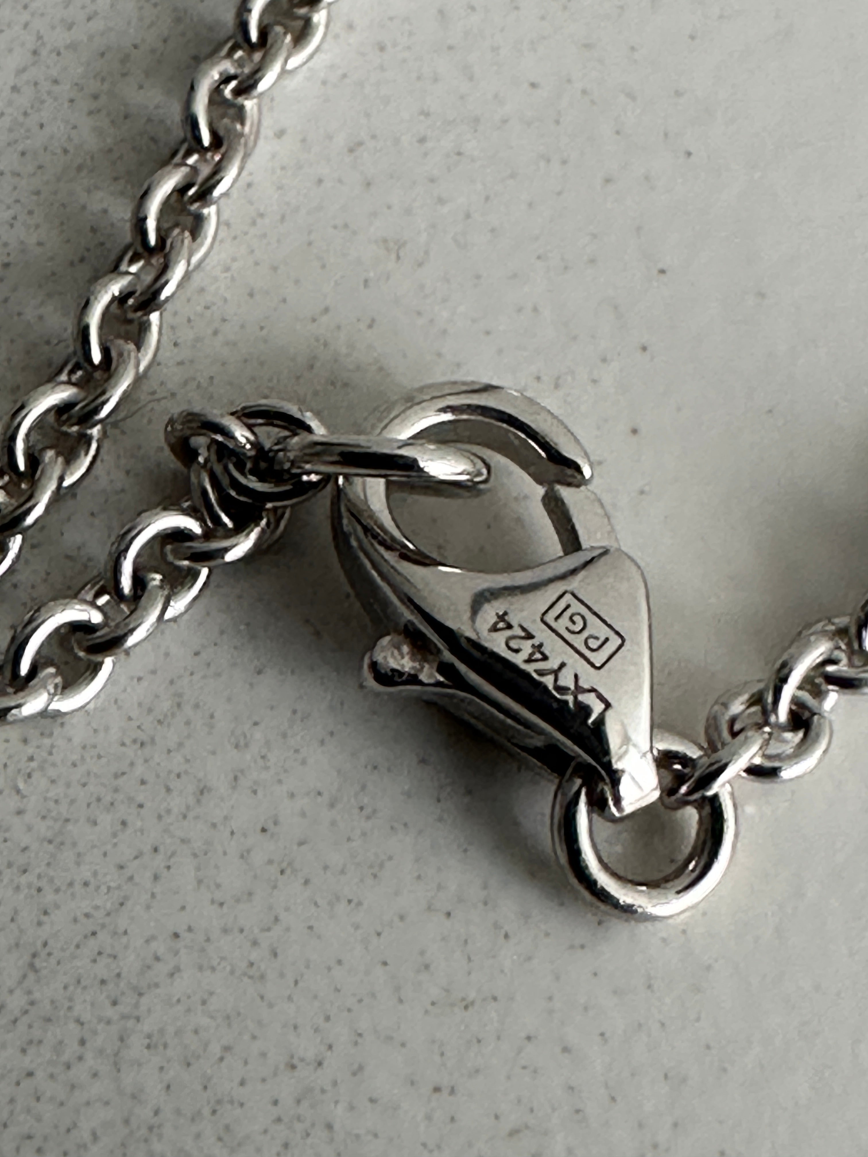 Cartier 18K White Gold Interlocking Love Bracelet - XS / S