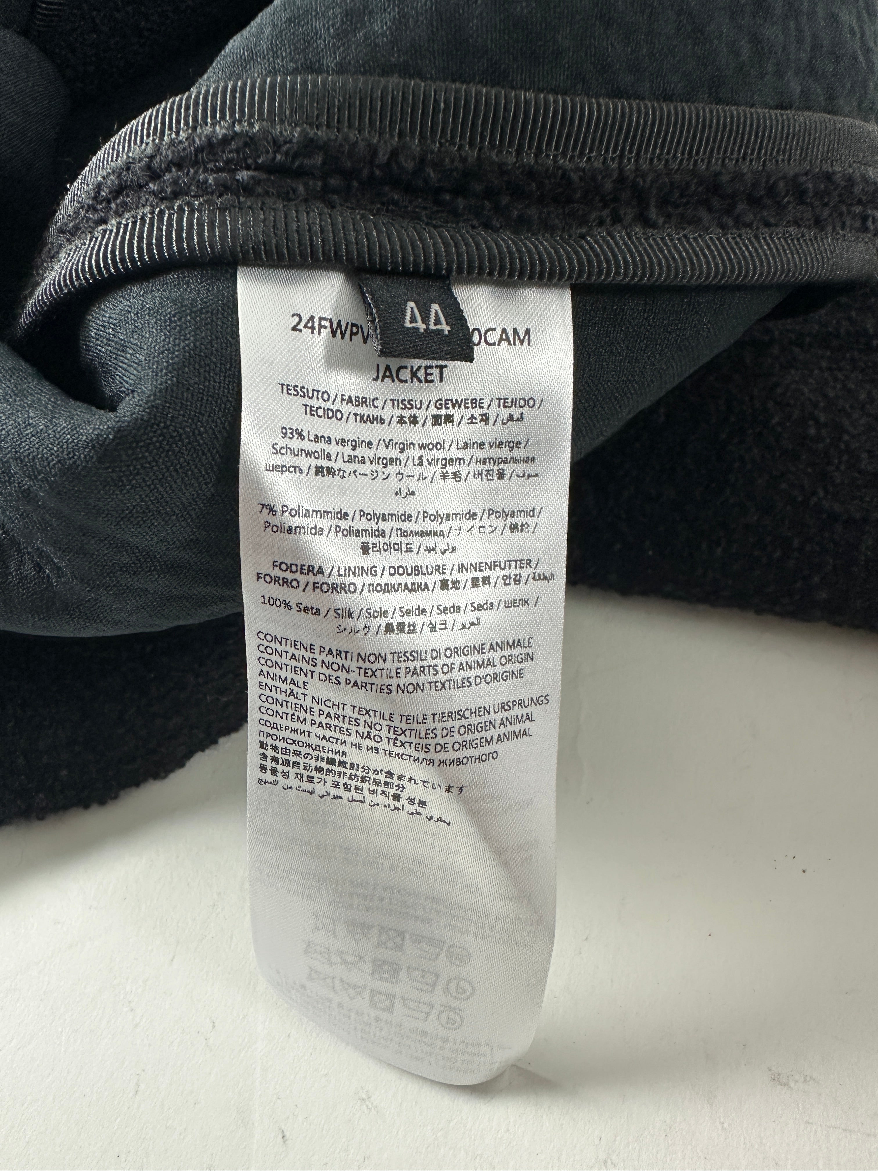 Giambattista Valli Black Wool and Tweed Zip Jacket - IT44 / 8