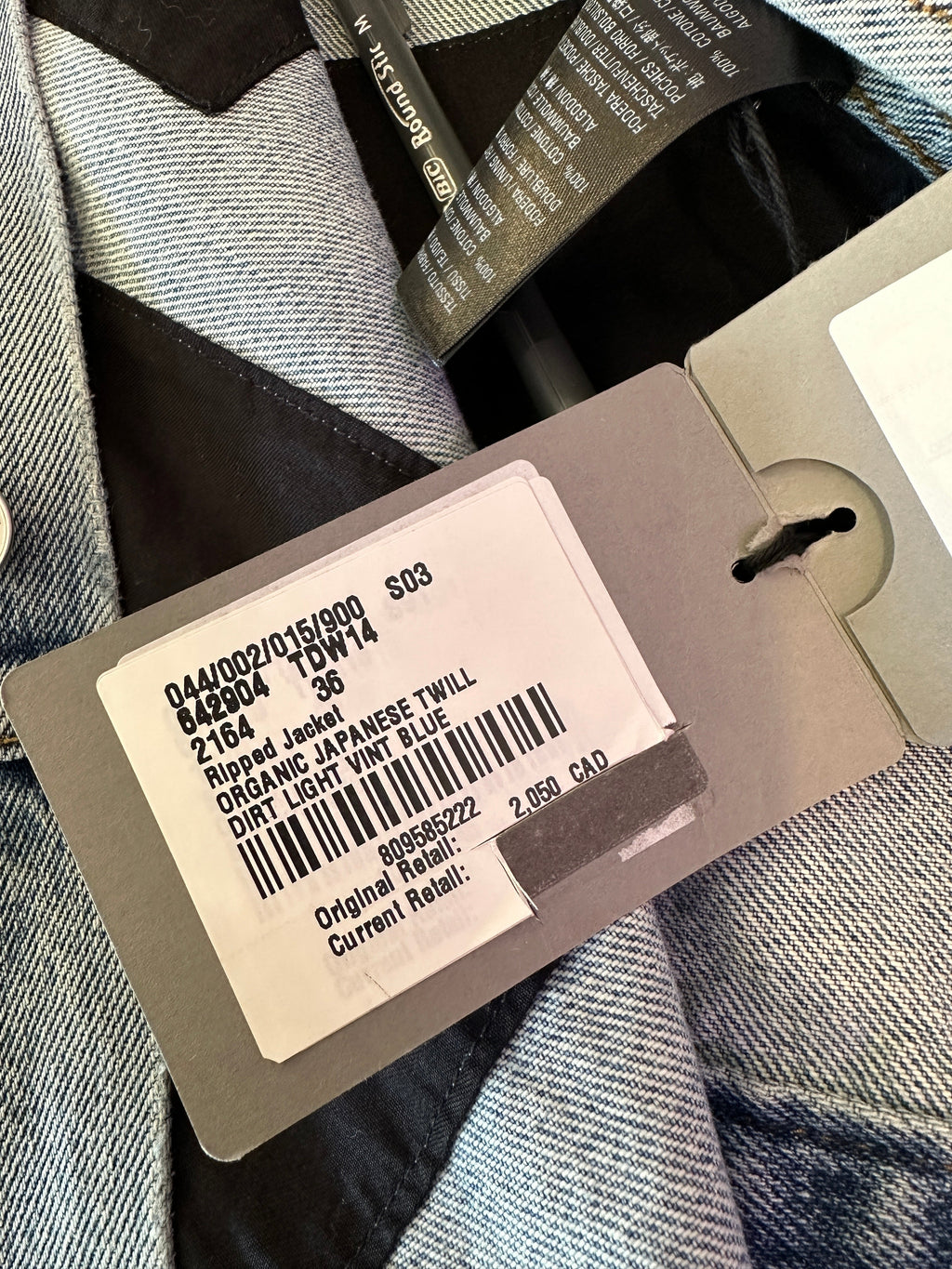 Balenciaga Oversized Distressed Blue Denim Jacket - S / M / L