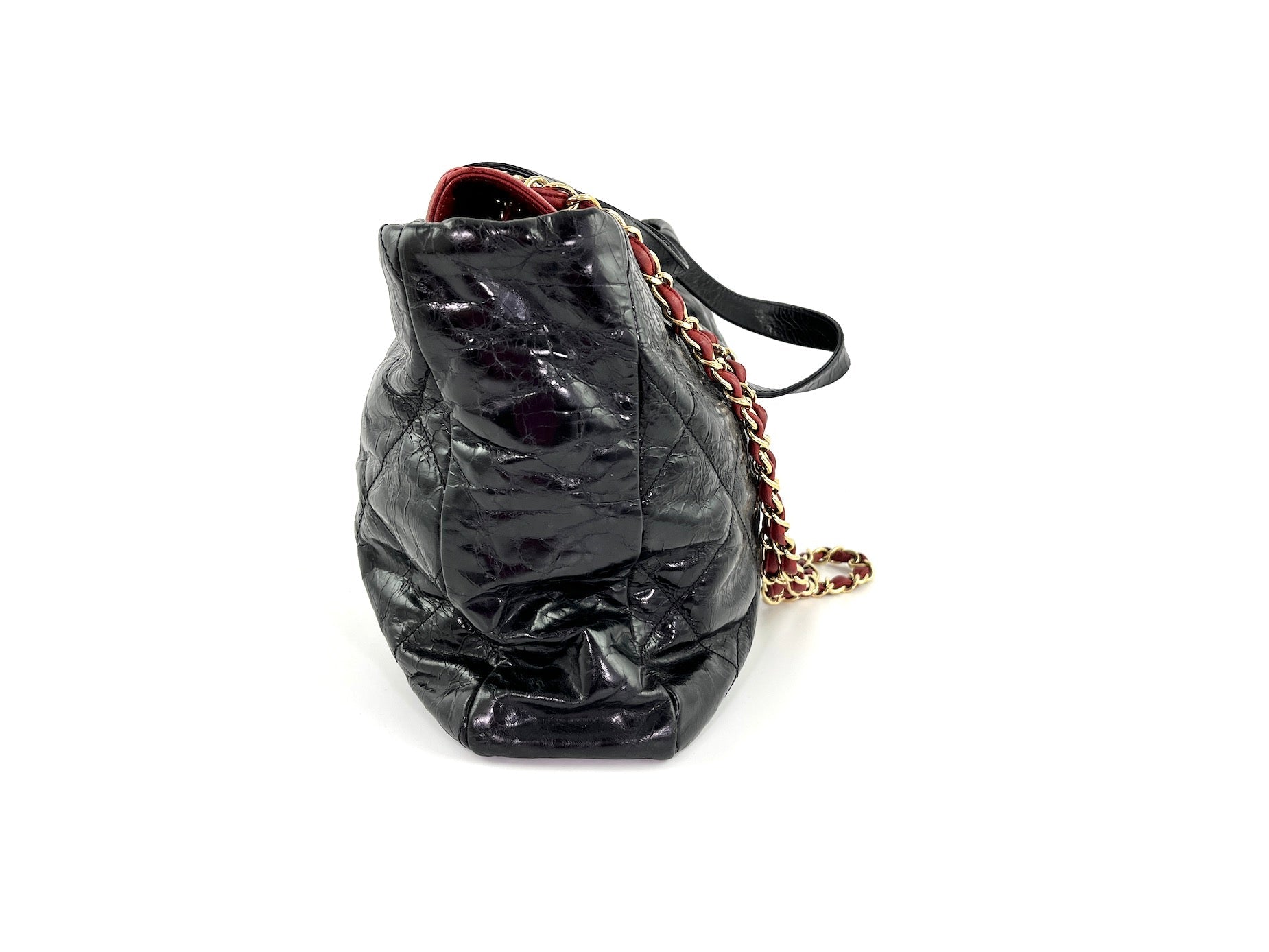 Vintage CHANEL Black Portobello Quilted Tote