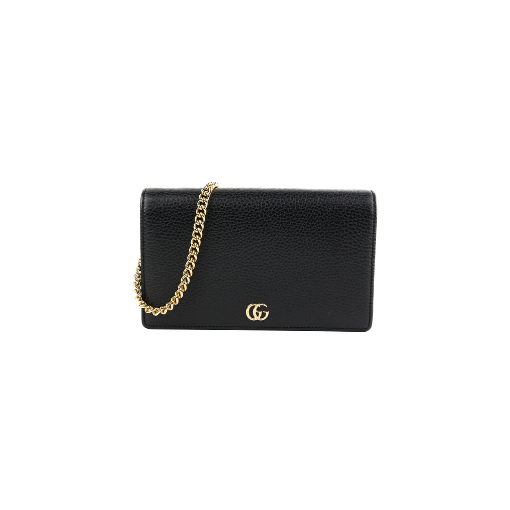 Gucci GG Marmont Chain Wallet Black